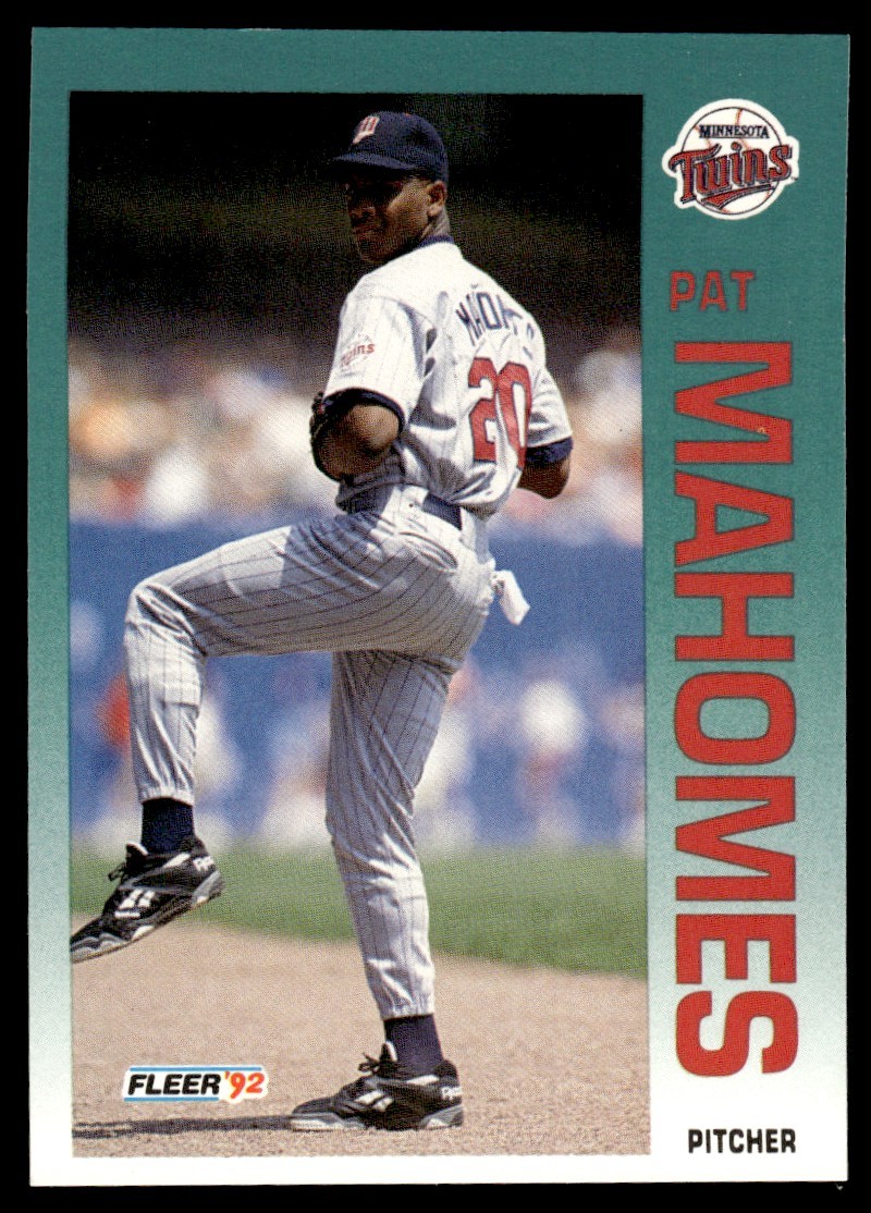 1992 Fleer Update Pat Mahomes Rookie #U-40 1992 Fleer Update Pat Mahomes Rookie #U-40