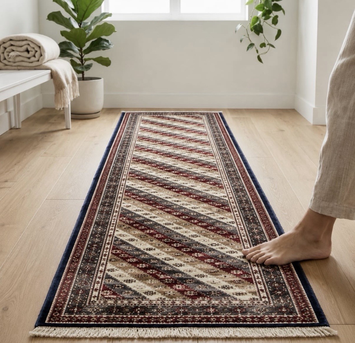 Kazak Vintage Hand-Knotted Area Rug 9\'9\ Kazak Vintage Hand-Knotted Area Rug 9\'9\