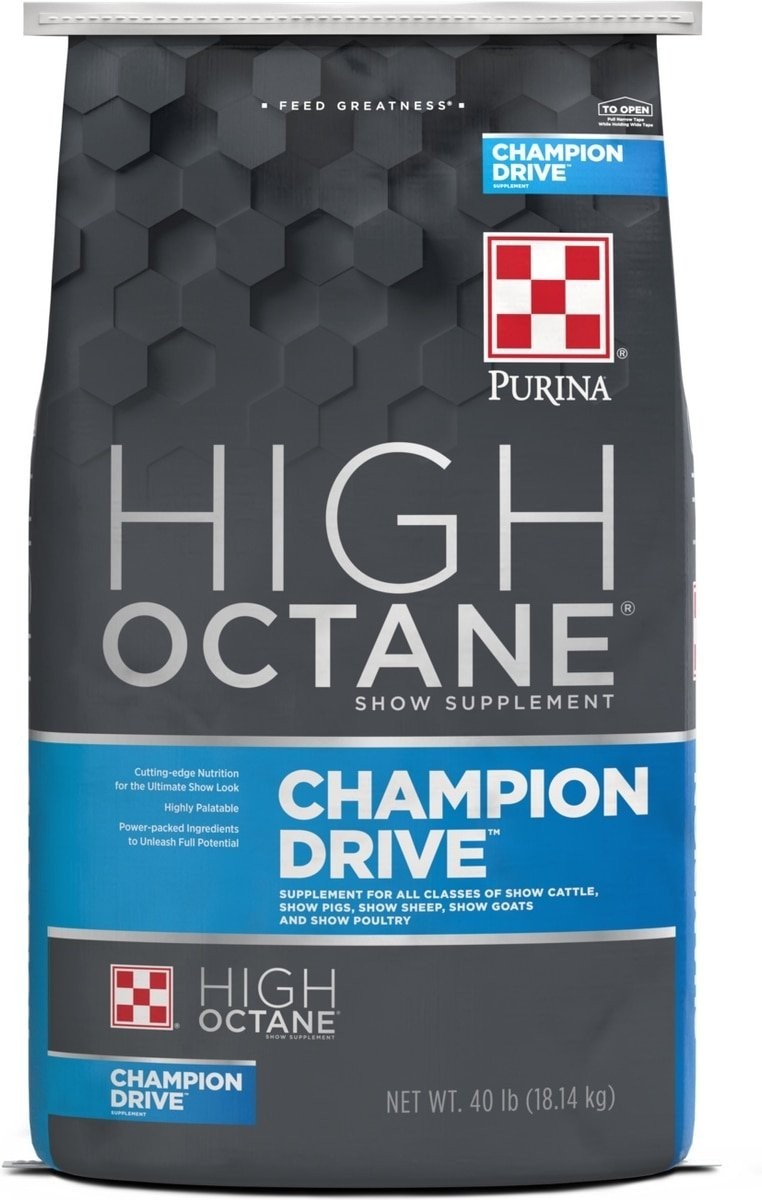 Purina High Octane Champion Drive Topdress Show Supplement, 40 Pound Bag