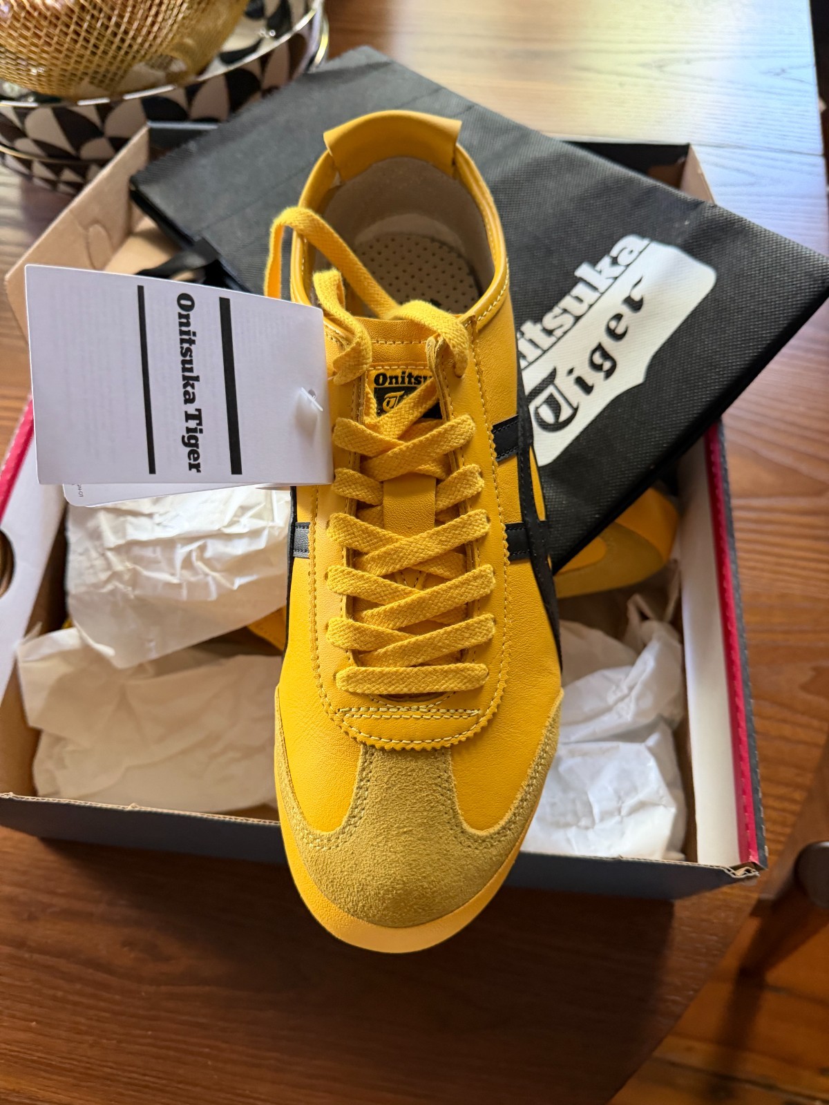 onitsuka tiger mexico 66 yellow with black stripes New with Tags