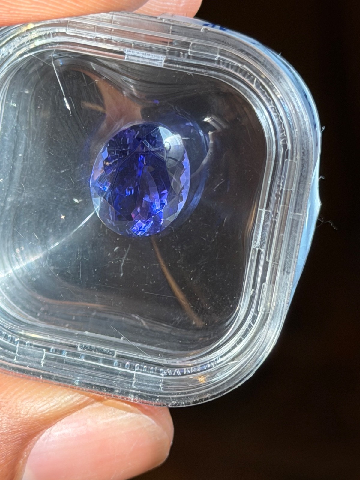 Jeff Moseley Pure Tanzanite 7ct Loose Stone Oval Cut QVC Rare Sealed Vault Case