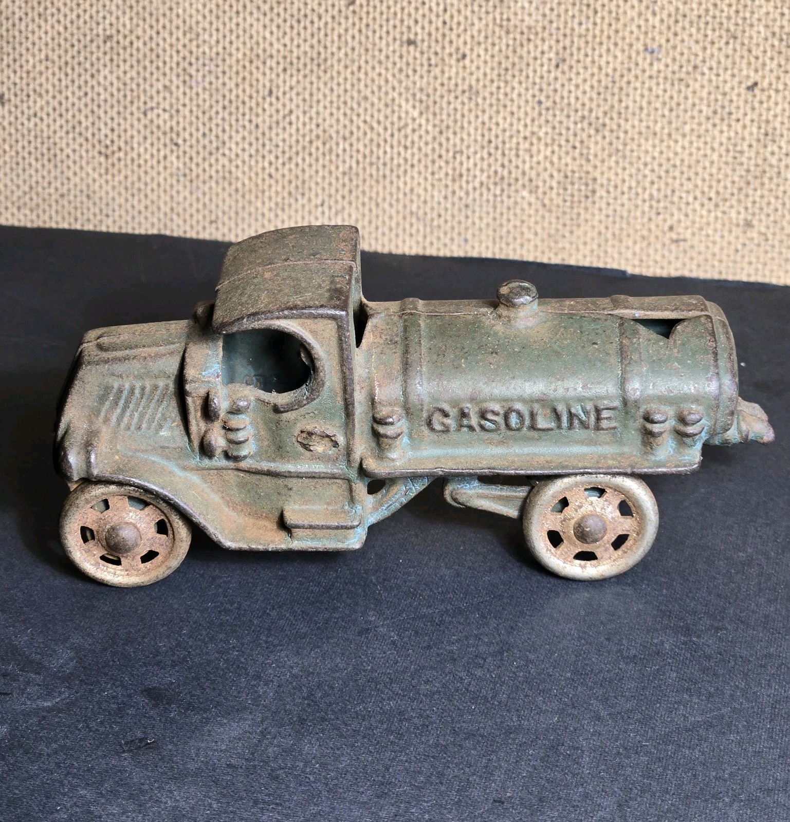 Antique AC Williams Cast Iron Mack C-Cab Gasoline Tanker Toy Truck 5\