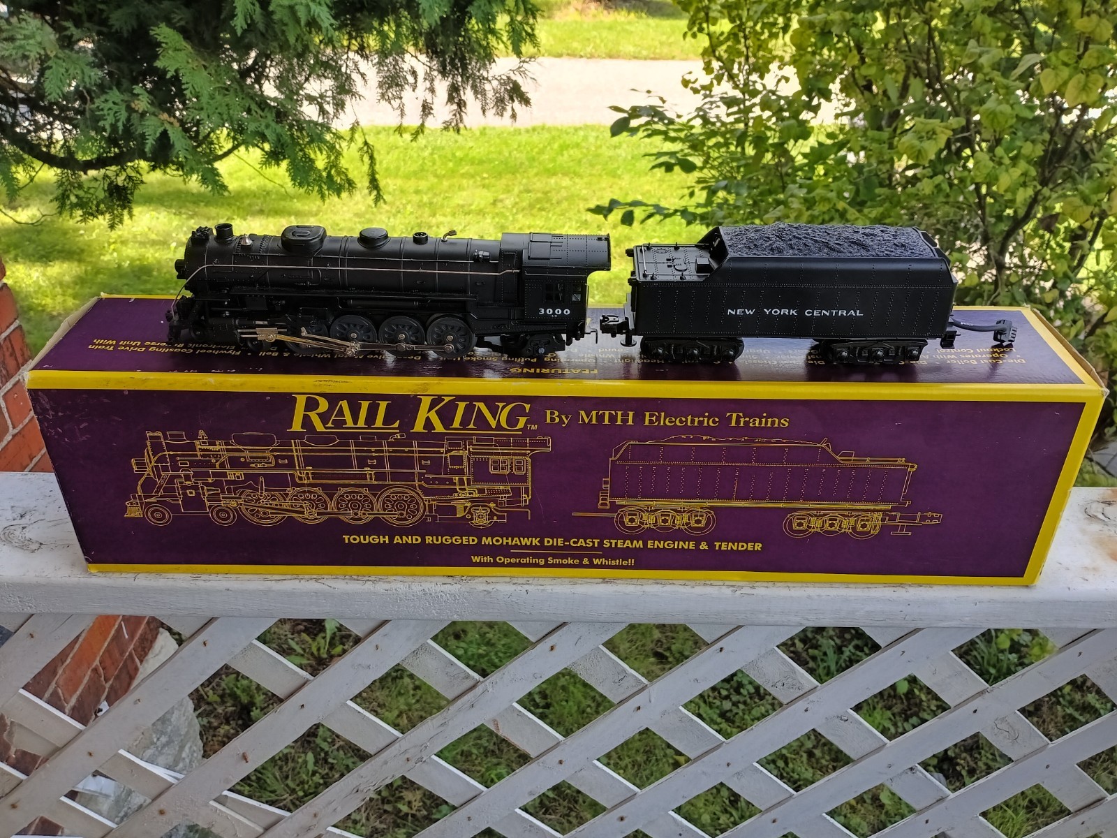 MTH-RAIL KING MT-1101 #1 N.Y. CENTRAL  MOHAWK#3000- 4-6-4 W/ TENDER  & Box