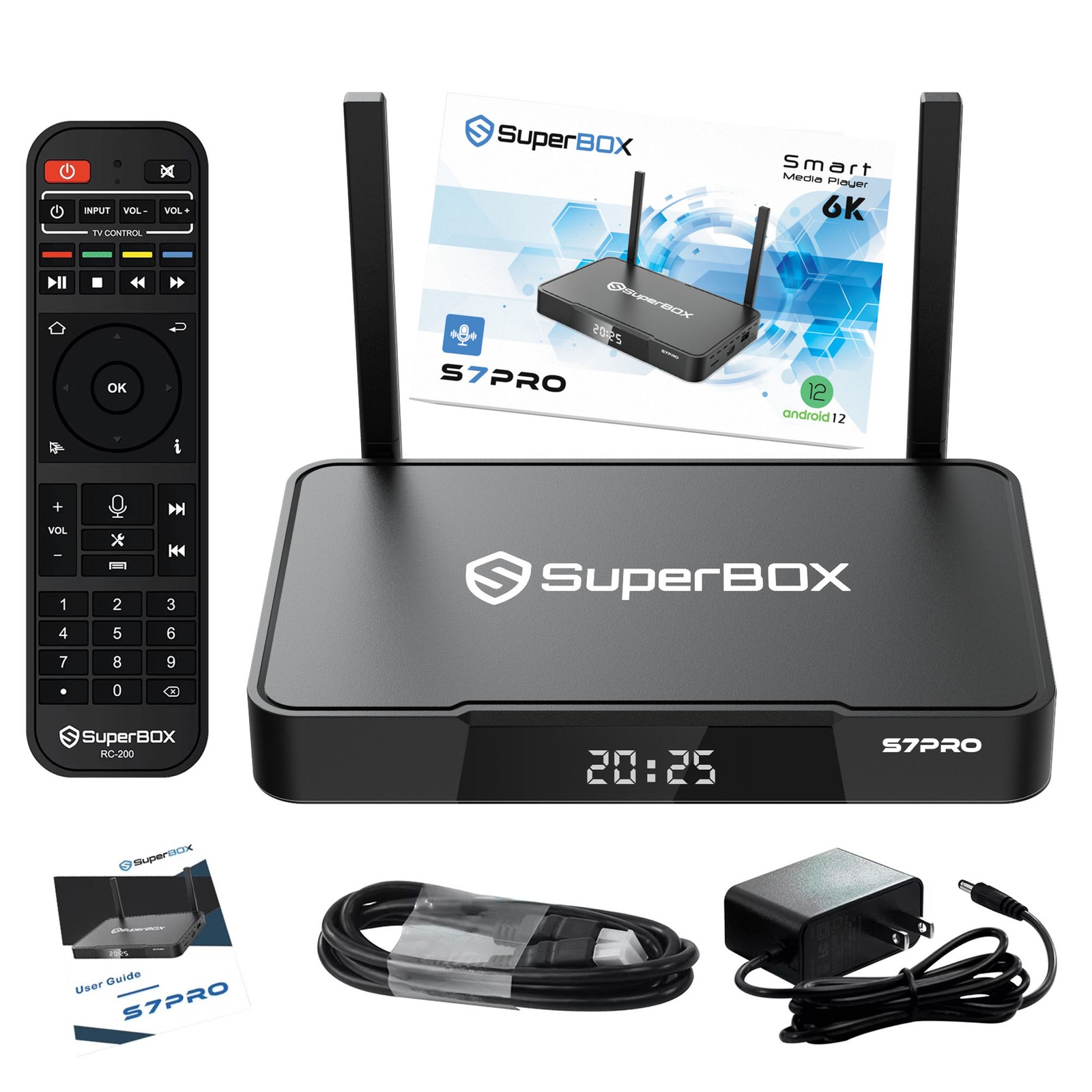 Superbox S7 Pro Streaming Media Player 6K HD TV Box Dual Wi-Fi Time Shift-7 DAY