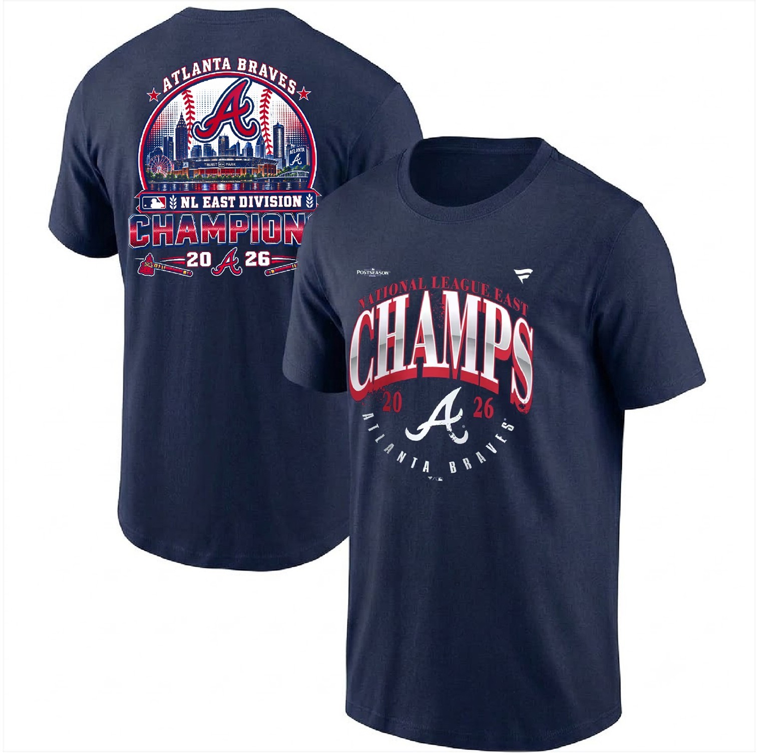 Atlanta Braves 2026 National League East Division Champions TShirt