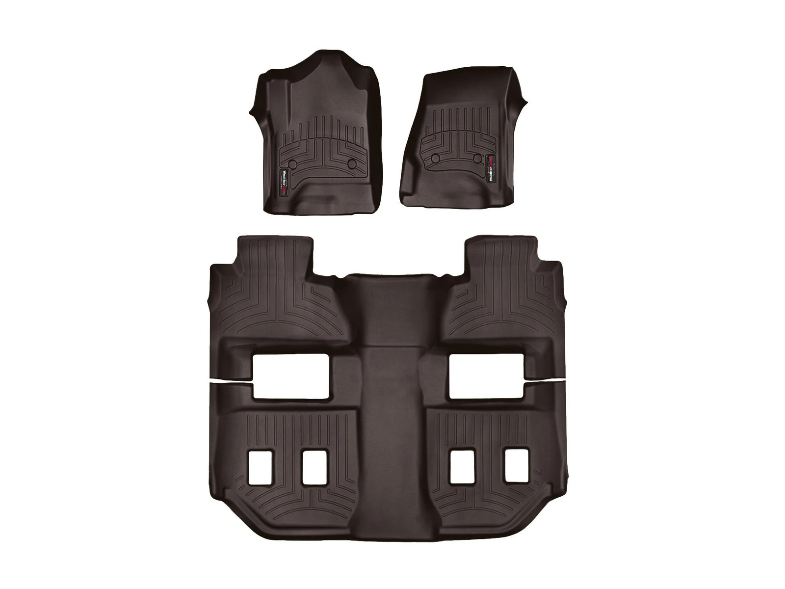 WeatherTech FloorLiner for 2015-2020 Chevrolet Suburban - Full Set, Cocoa