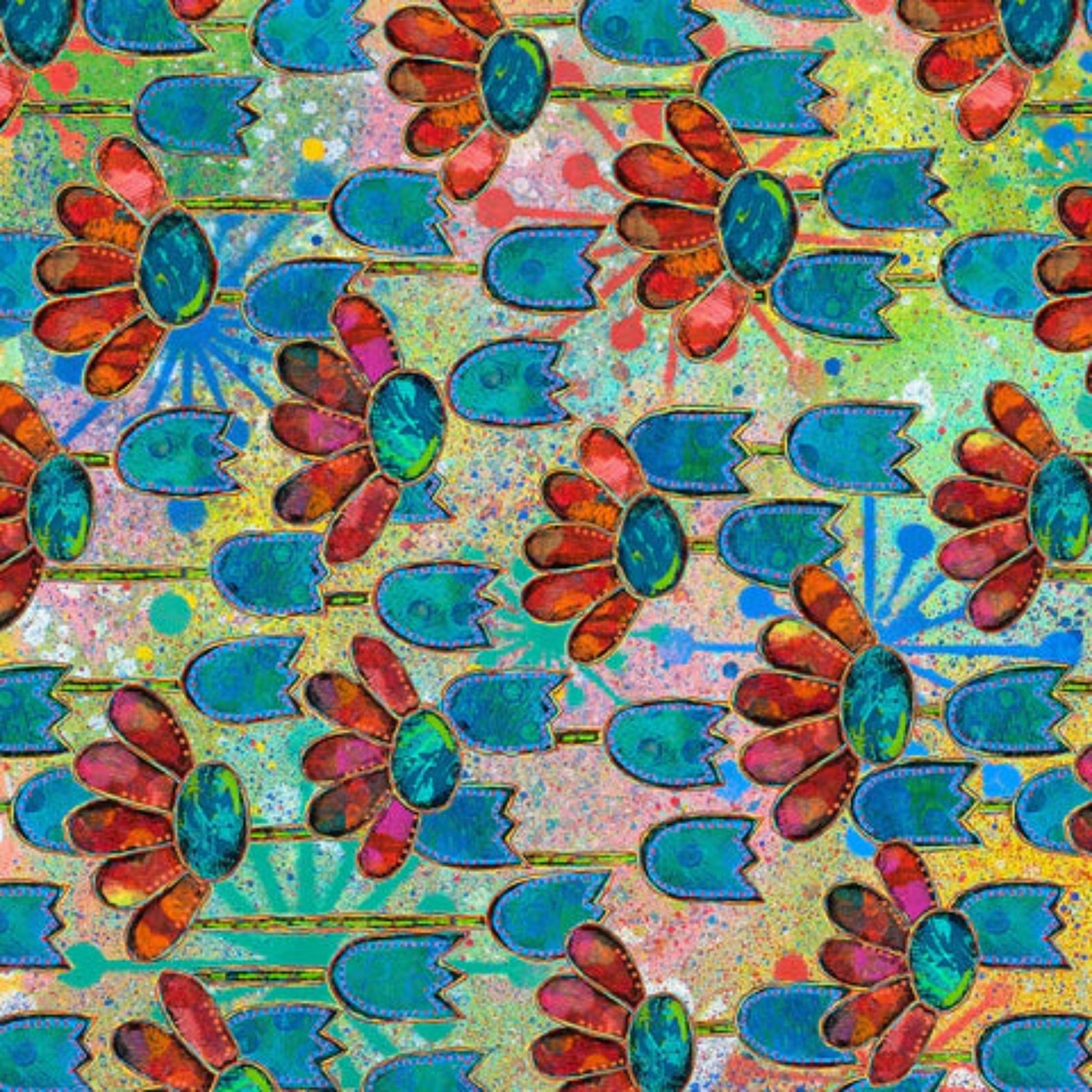 Dragonfly Dance-Free Spirit-BTY-PWSP107-Multi Dragonfly Dance-Free Spirit-BTY-PWSP107-Multi