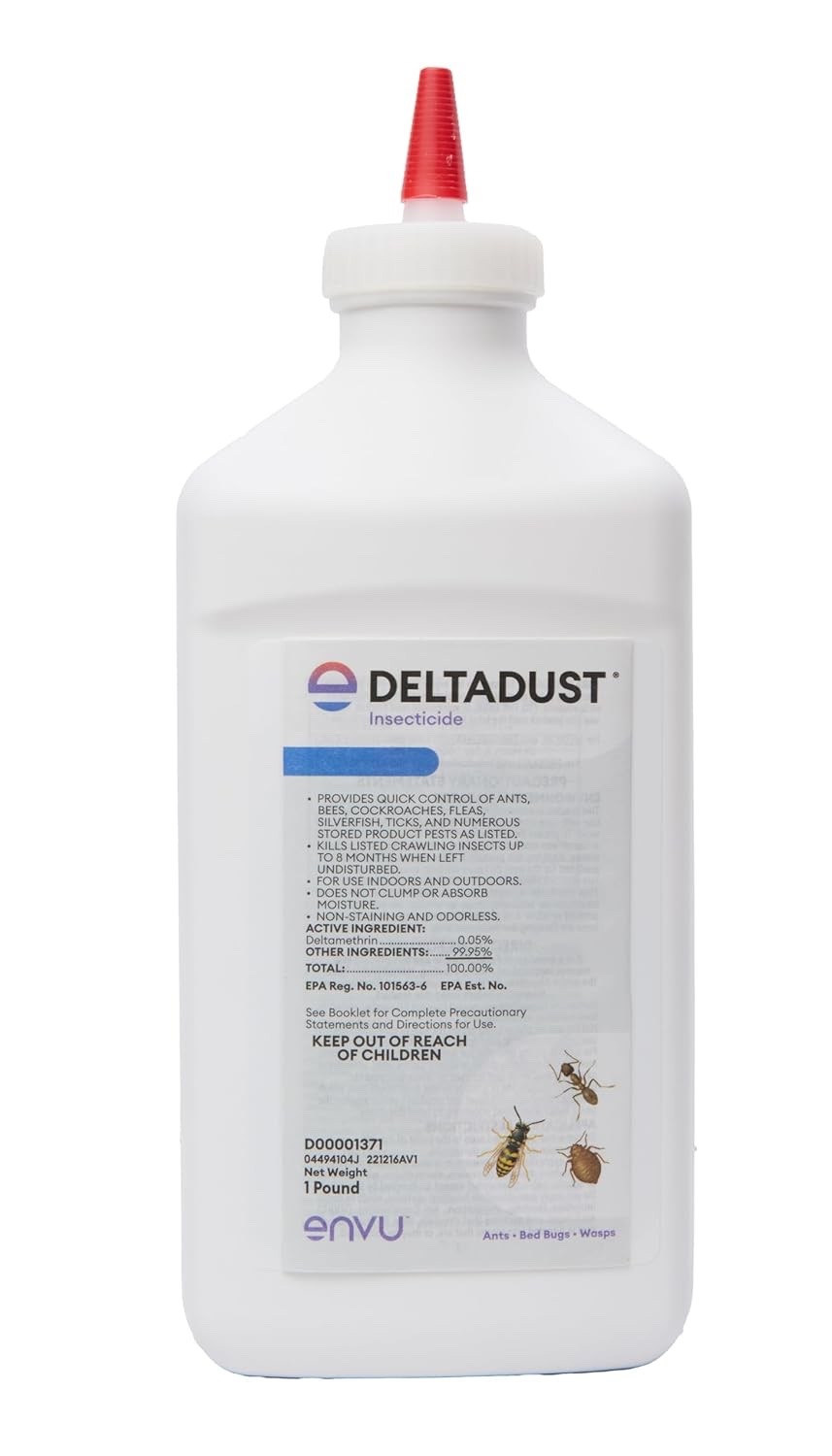 DeltaDust Insecticide 1 lb | Waterproof Pest Control for Ants, Roaches and Spide