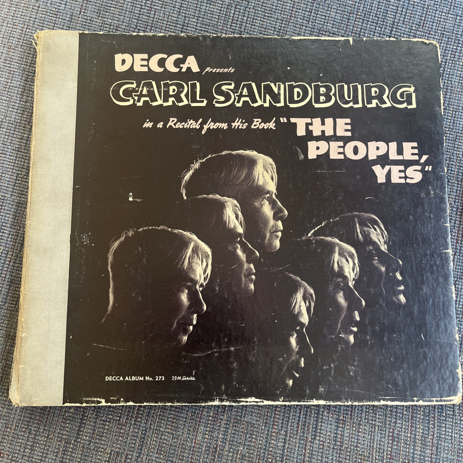 Carl SANDBURG / Vinyl  3 Record Set “ The People Yes” 1949 Decca