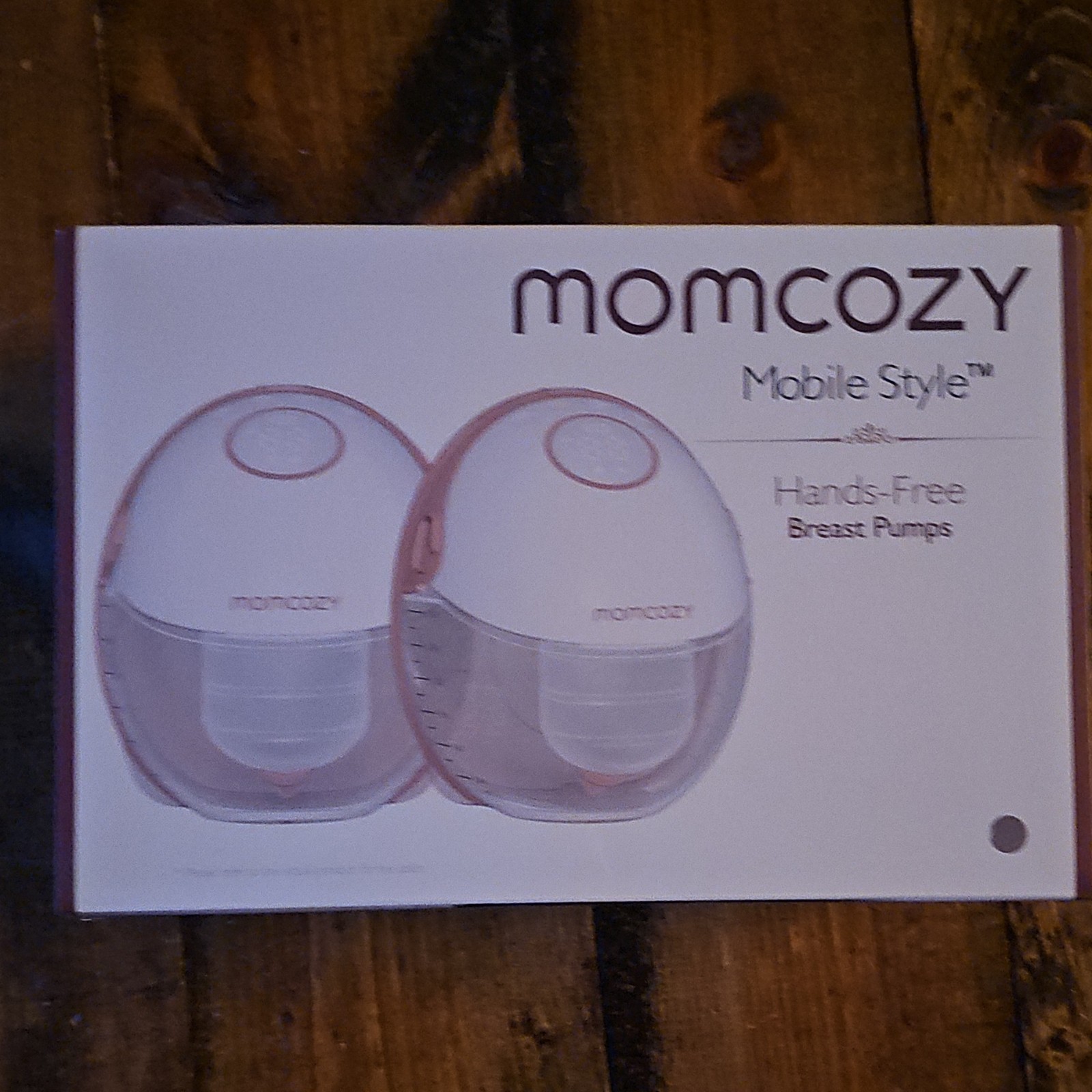 Momcozy Hands-Free Electric Breast Pump BP311, Two Pumps, White/Pink, 21/24mm