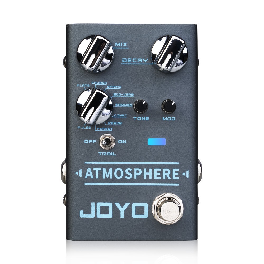 JOYO Atmosphere Reverb Guitar Pedal with 9 Digital Reverb Types TRAIL Function