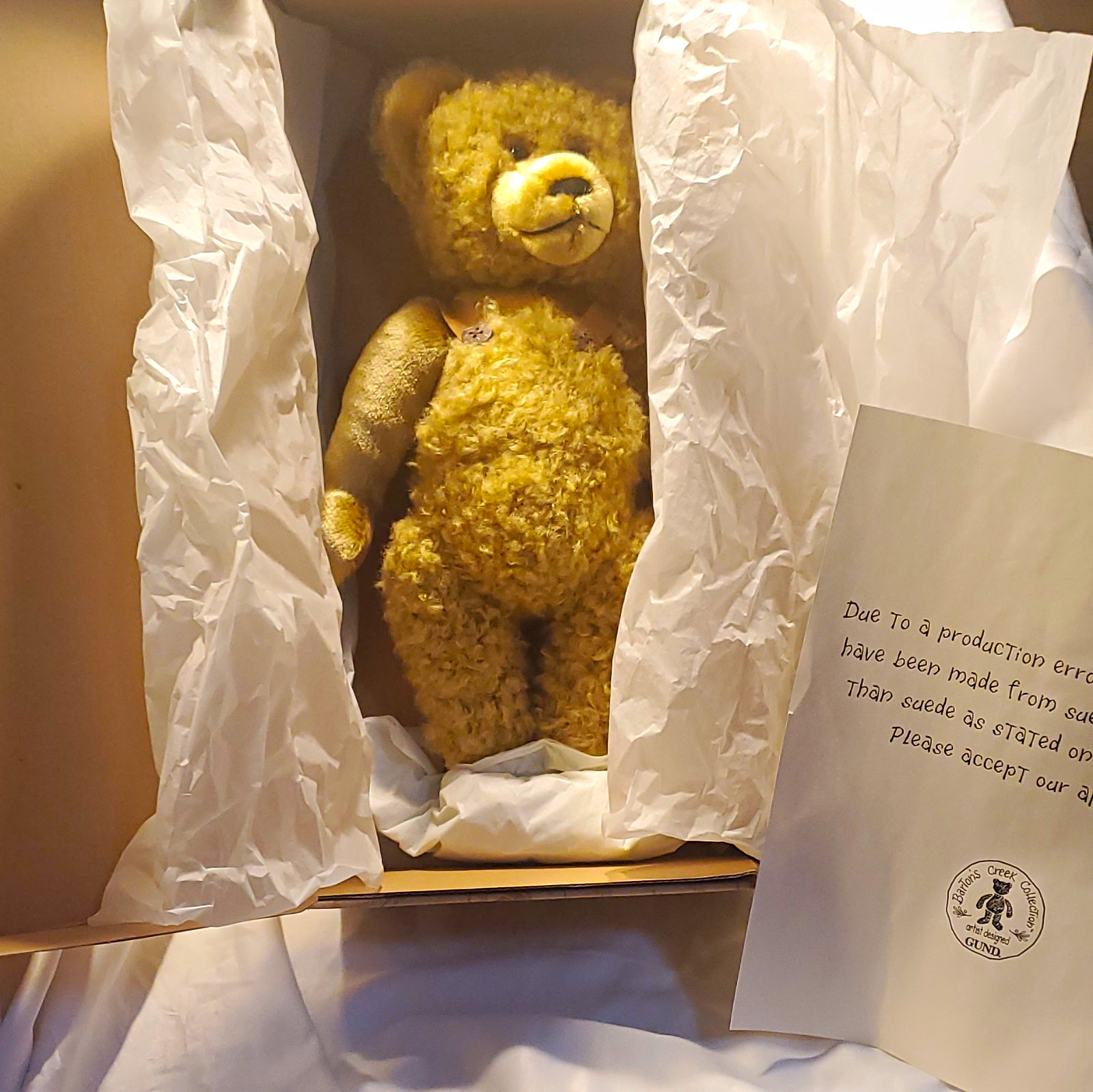 GUND Barton’s Creek Collection Edmund Teddy Bear Plush in Box w/ Hang Tag 80012