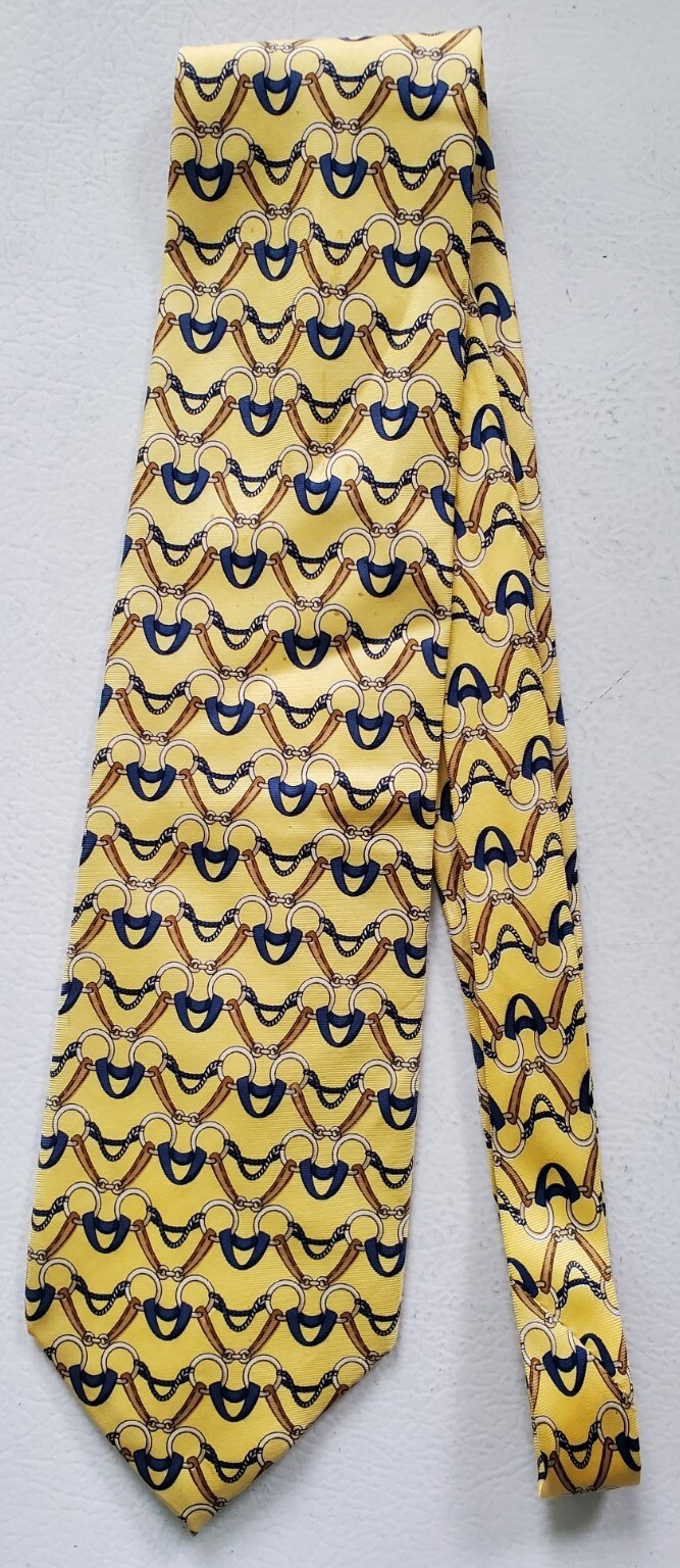 Paolo Designed By Paolo Gucci Geometric 100% Silk tie 4\