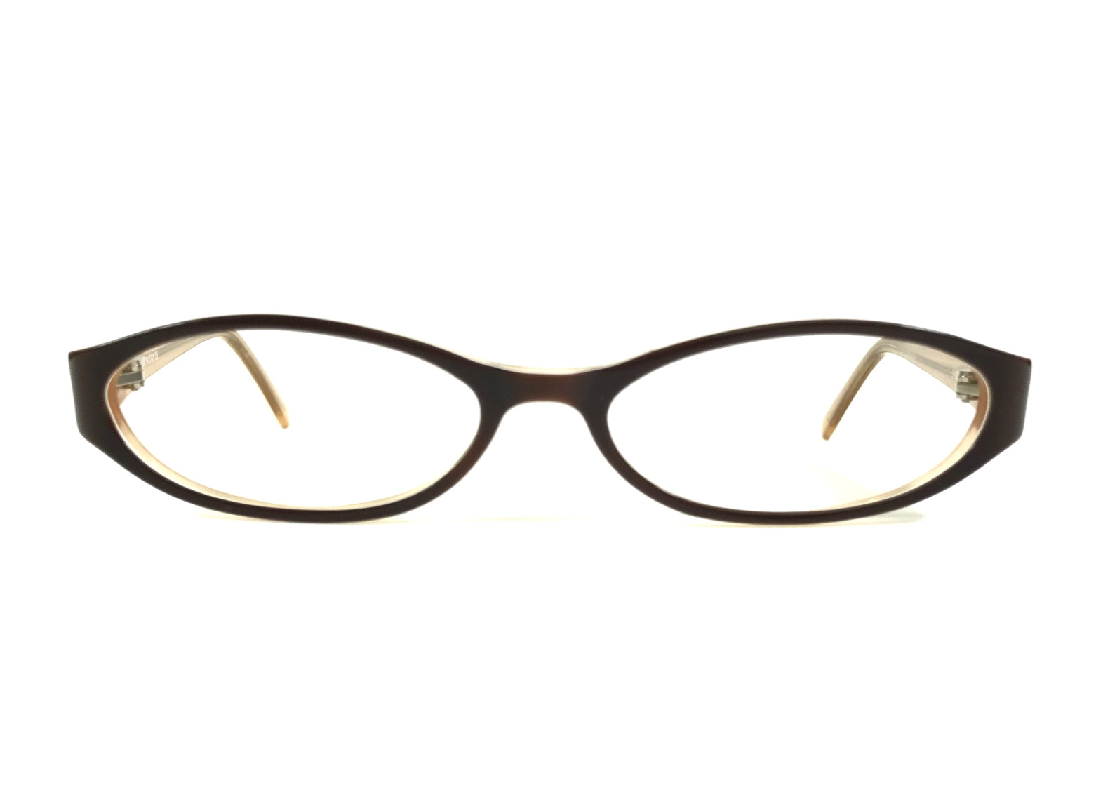 SEE Petite Eyeglasses Frames 9337 2G1 Dark Brown Beige Oval Full Rim 51-16-135