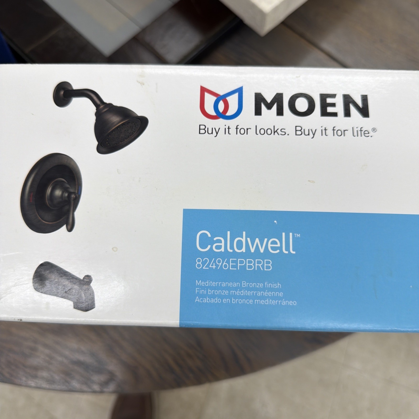 Moen 82496EPBRB Caldwell Tub & Shower Faucet Kit in  Bronze no head