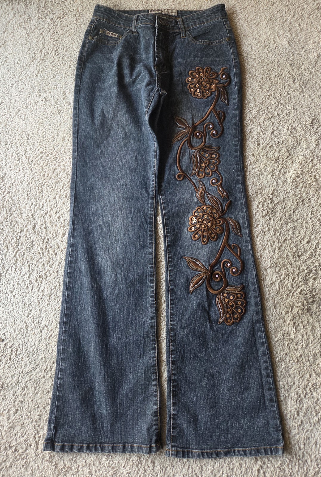 Vintage Daniel Jeans Emboridered 28x30 Womens