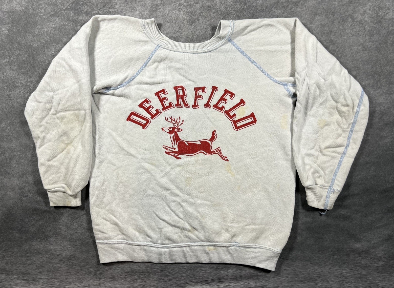 Vintage 50s 60s Artex  True Vintage Deerfield  Sweatshirt Size 16 Youth Size