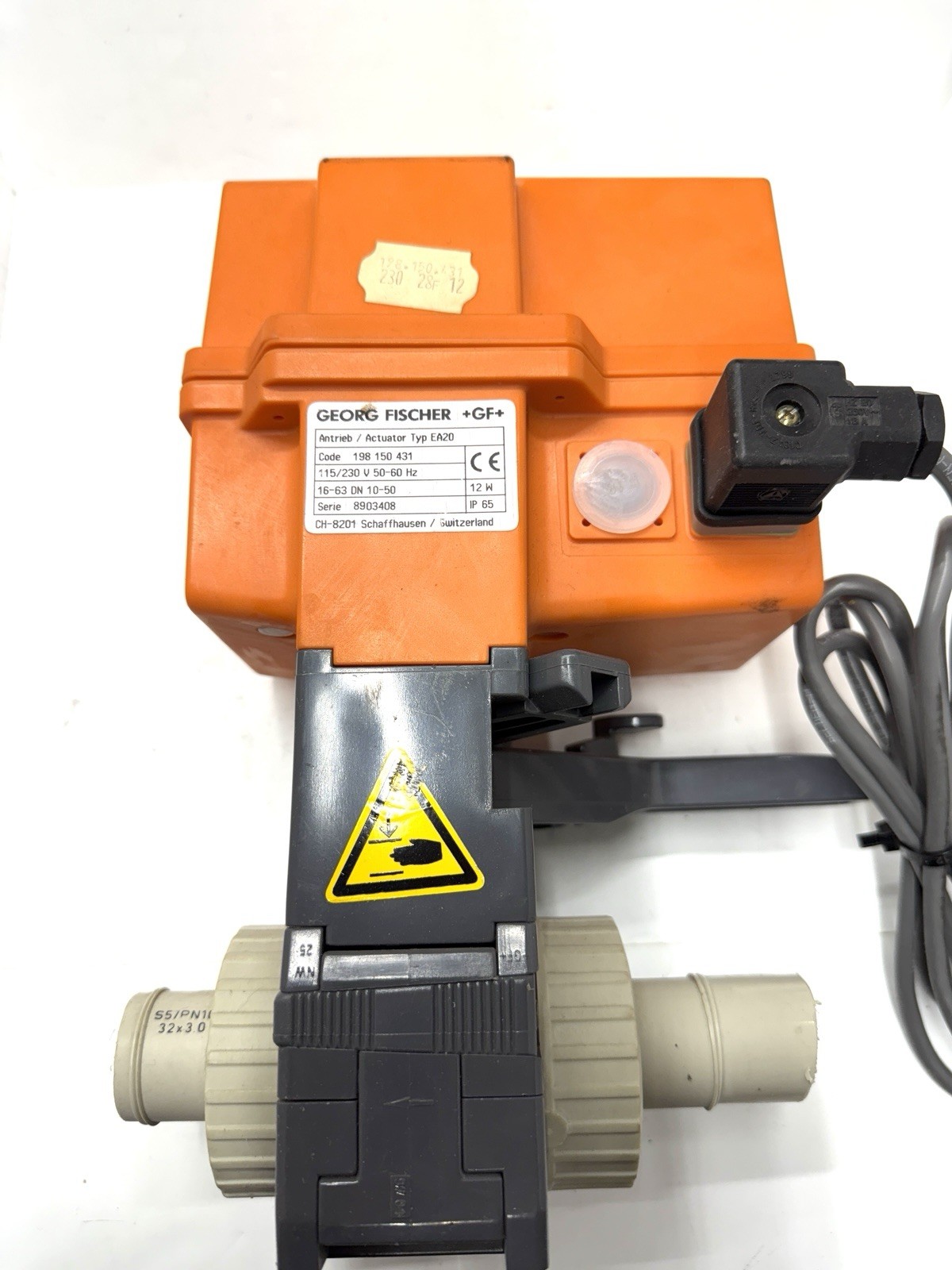 Georg Fischer 198.150.431 Electric Actuator Valve-Great Condition s/n 8903408