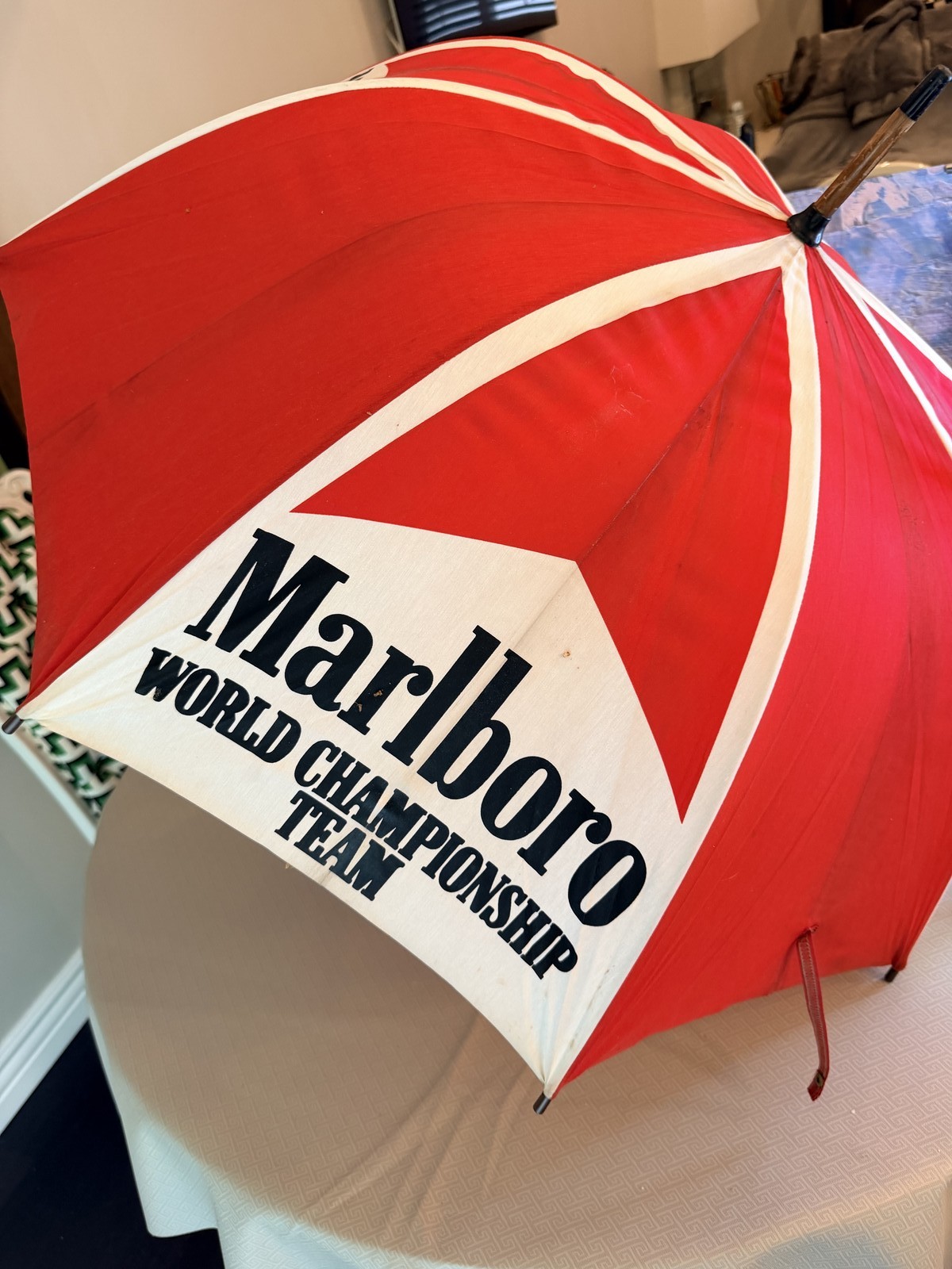 Vintage Marlboro World Championship Team Umbrella F1 MotoGP CART Racing History Vintage Marlboro World Championship Team Umbrella F1 MotoGP CART Racing History