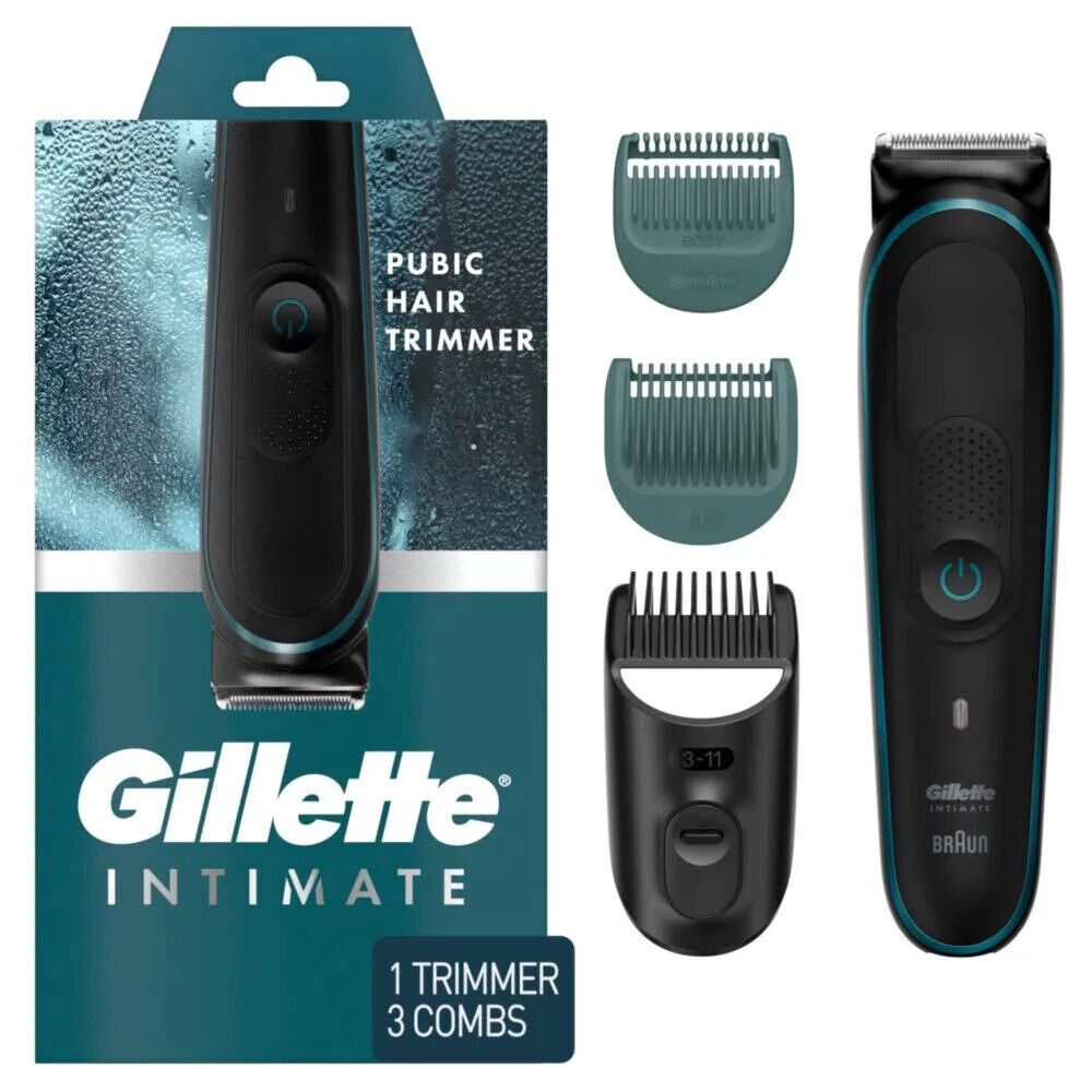Braun Gillette Intimate Pubic Hair Trimmer - Black Braun Gillette Intimate Pubic Hair Trimmer - Black