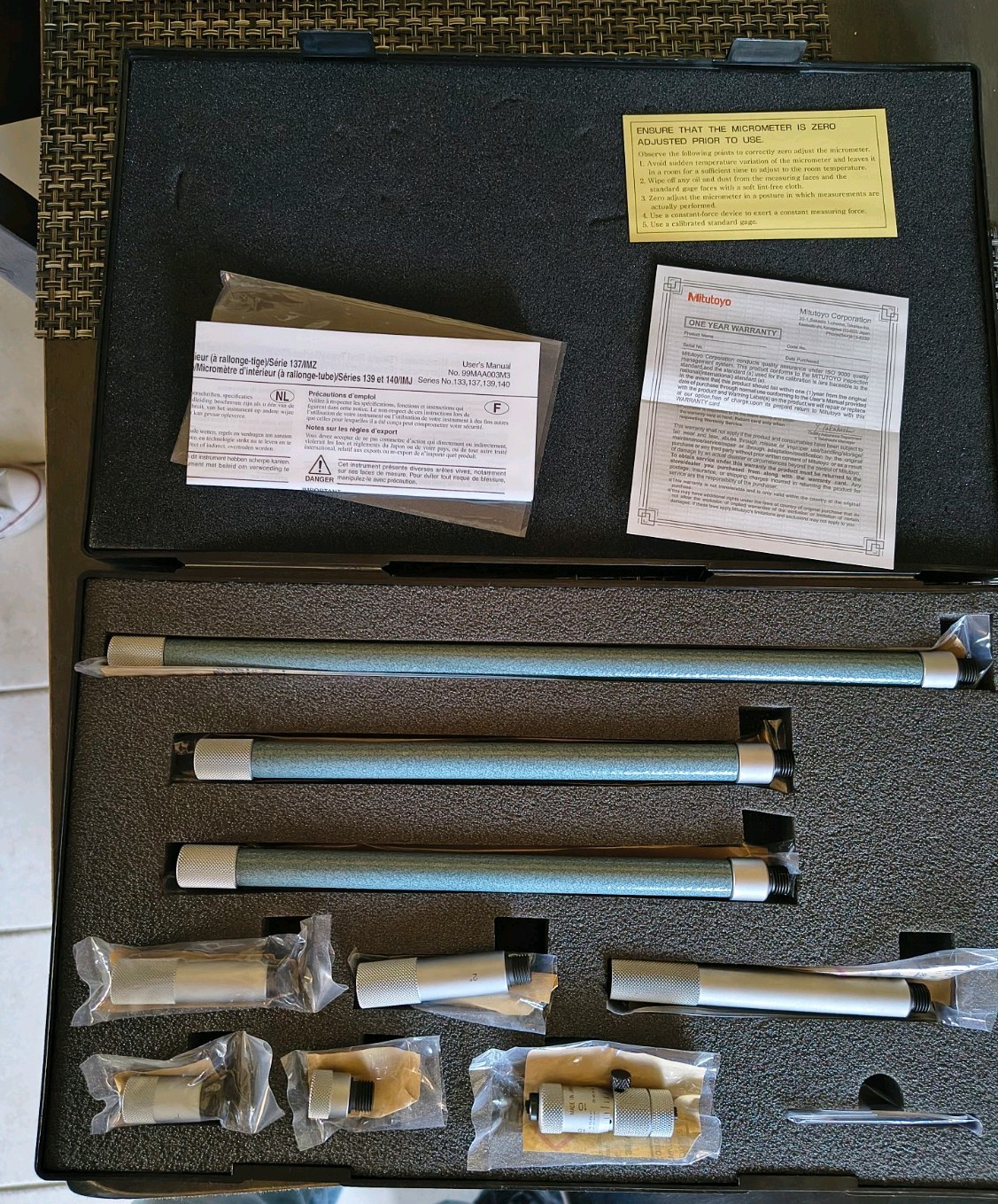 Mitutoyo 137-214 Tubular Vernier Insider Micrometer 2