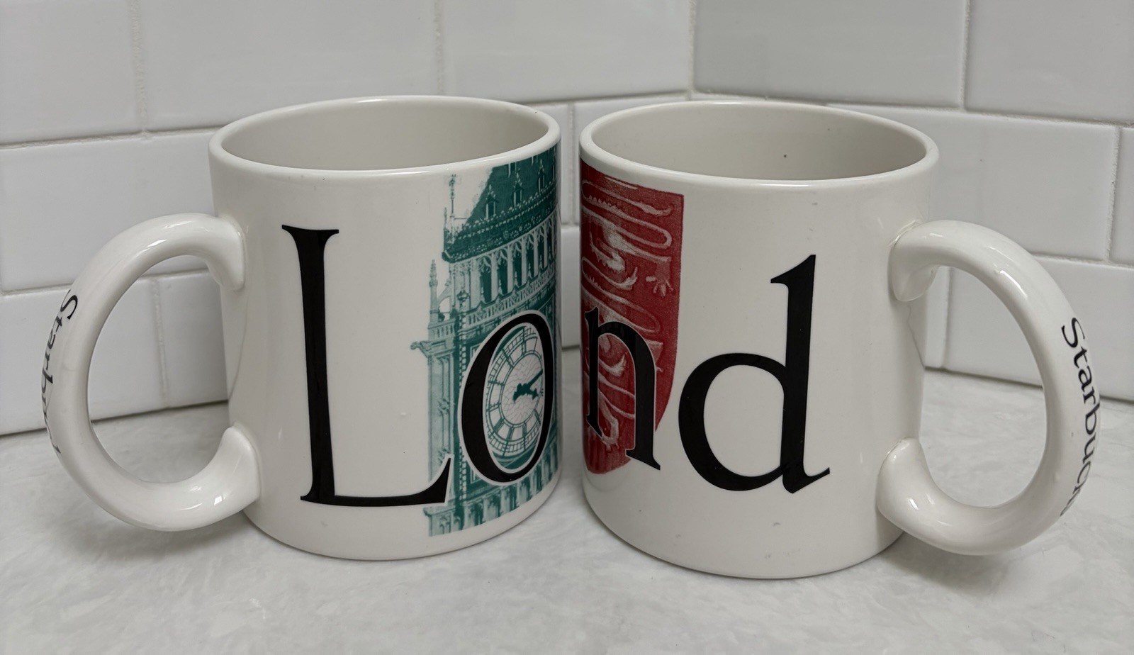 VTG 2002 Starbucks LONDON & ENGLAND Collector Series City Mugs In EUC, 24 Oz VTG 2002 Starbucks LONDON & ENGLAND Collector Series City Mugs In EUC, 24 Oz