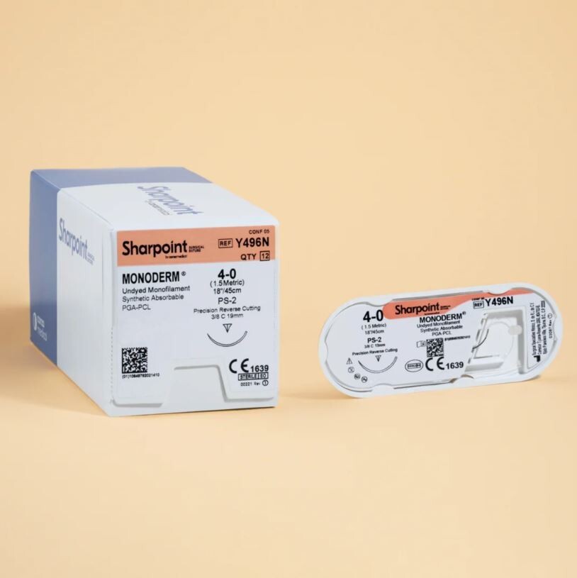 *12-Pieces* Sharpoint Monoderm Monofilament 18\