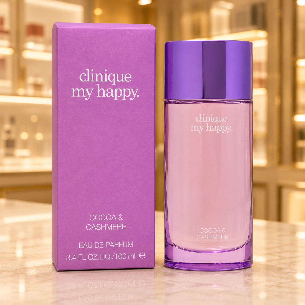 Clinique My Happy Cocoa and Cashmere By Clinique EDP Spray 3.4 oz New Sealed Box