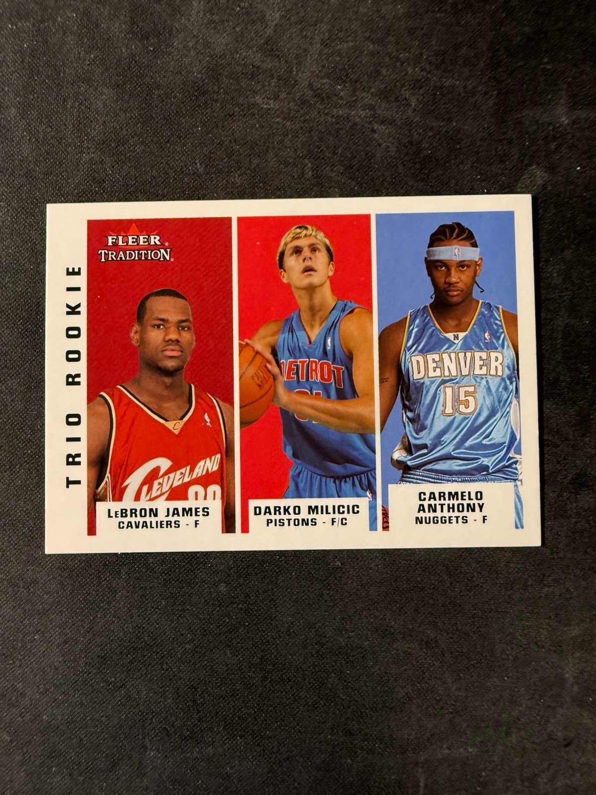 2003-04 Fleer Tradition Trio Rookie LeBron James, Carmelo Anthony, Darko #291 2003-04 Fleer Tradition Trio Rookie LeBron James, Carmelo Anthony, Darko #291