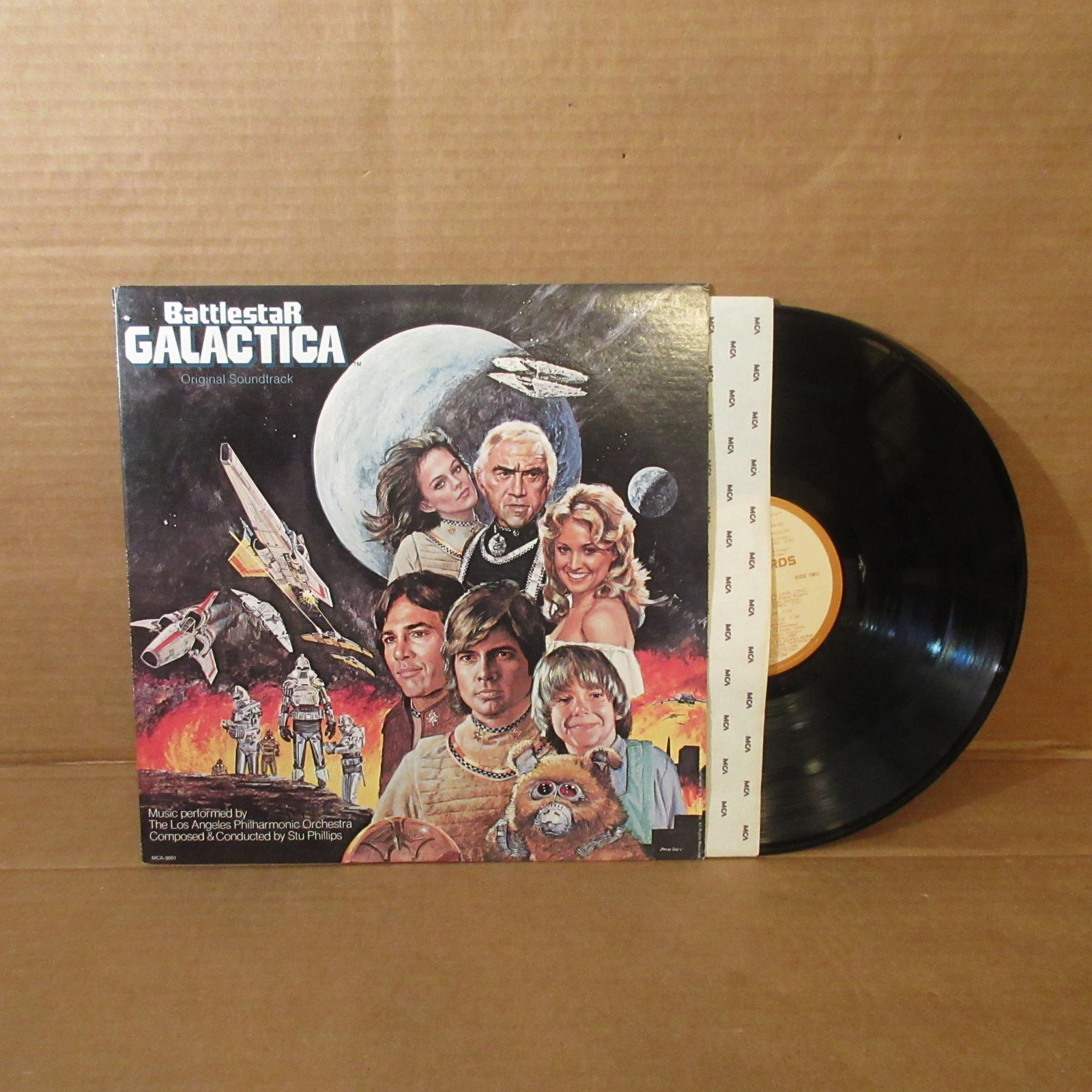 NICE Vtg LP Battlestar Galactica Original Soundtrack MCA-3051 1978