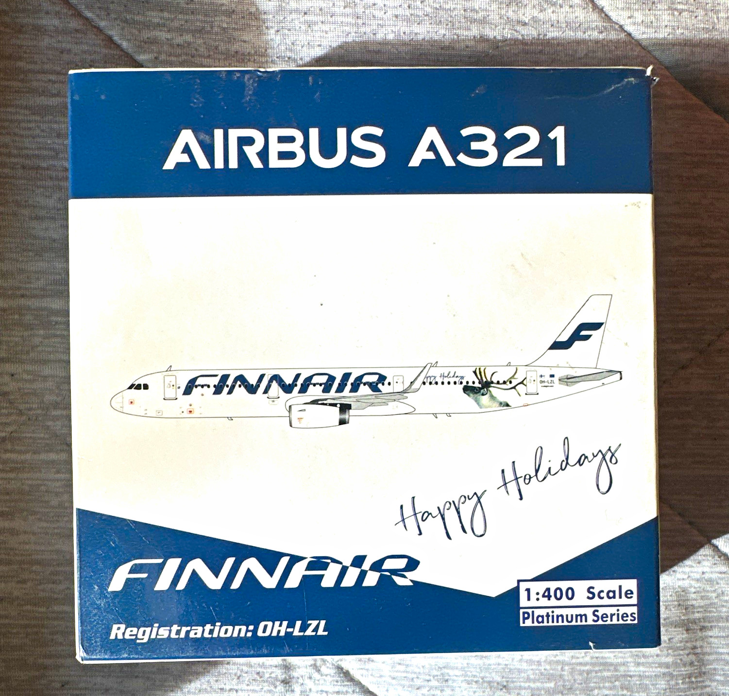 Rare Finnair Airbus A321 1:400 Platinum Series Diecast Model Reg OH-LZL