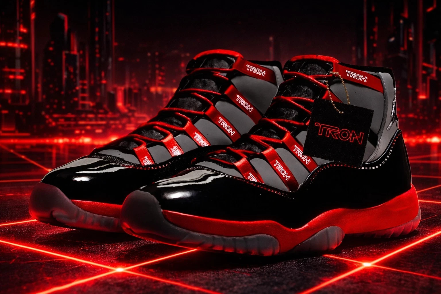 Men - Jordan 11 Red \'TRON Ares\' Size US 7-12