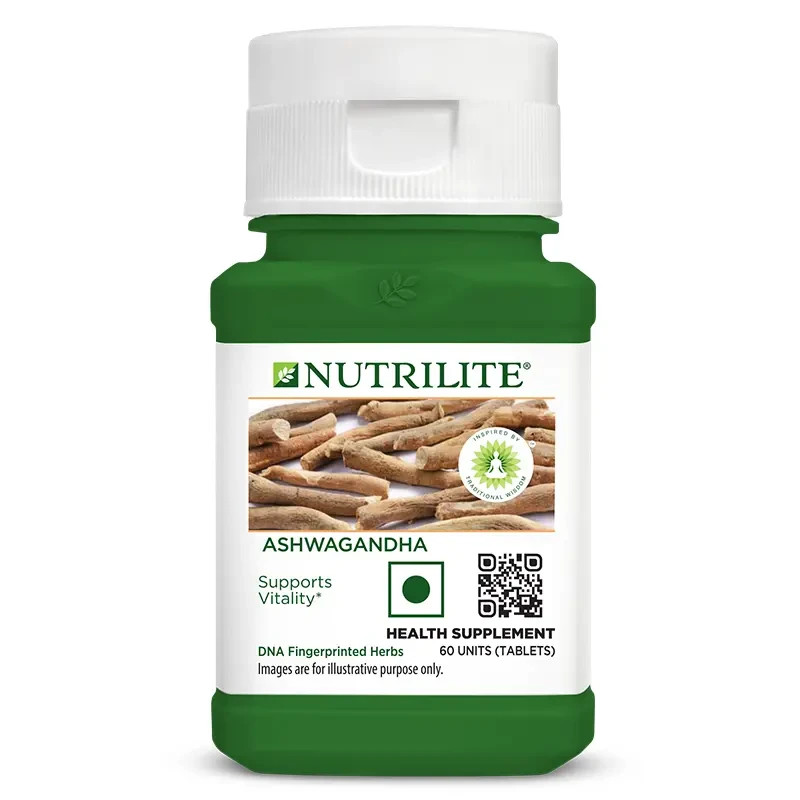 Nutrilite Amway Ashwagandha 60 Tabs Herbal Energy Stamina & Wellness Support