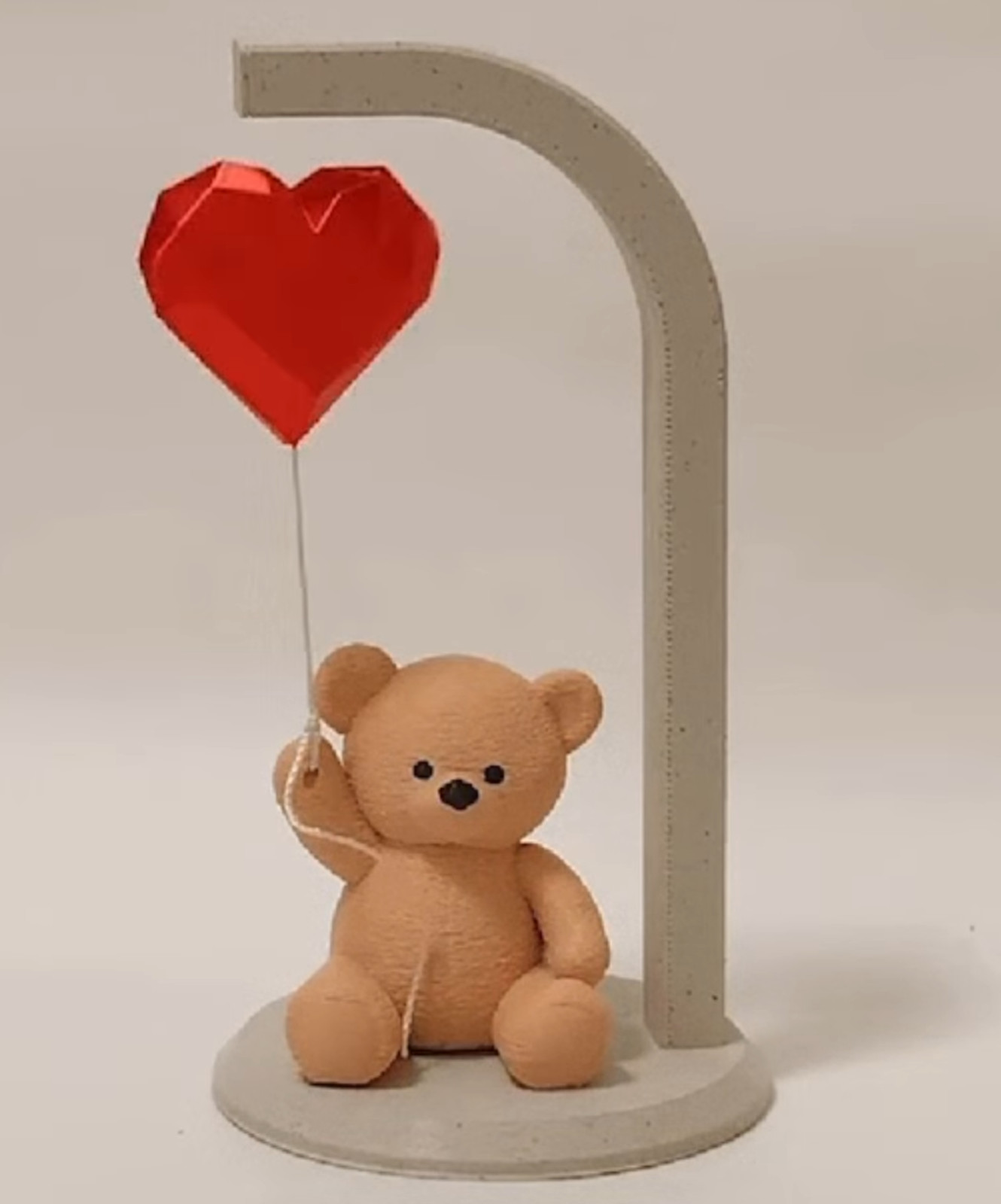 Teddy Bear with rotating Heart Balloon