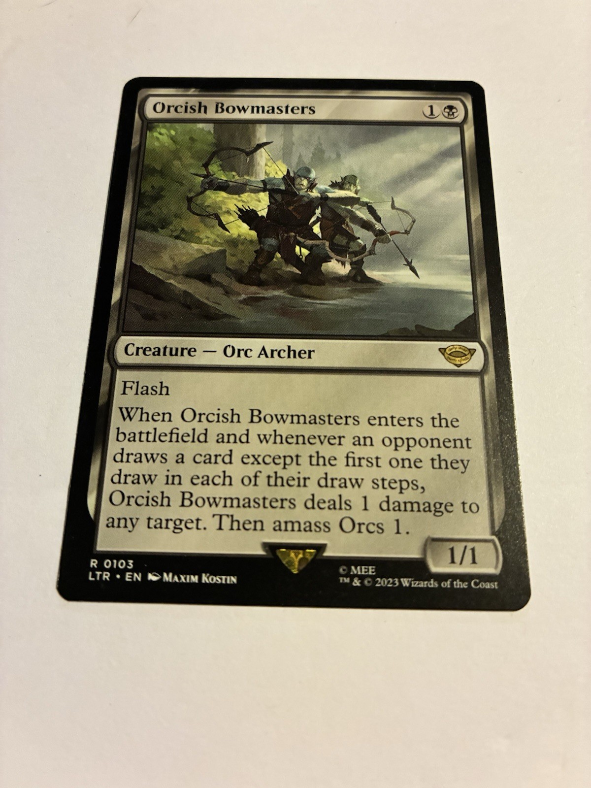 Magic: The Gathering Orcish Bowmasters LTR #103 Rare Regular EN Maxim Kostin