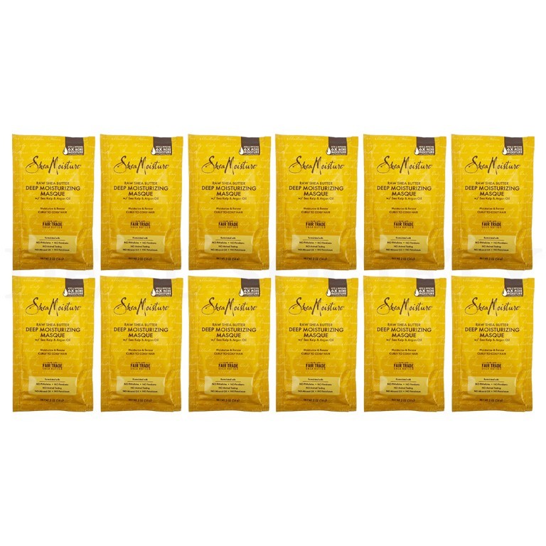 SheaMoisture Raw Shea Butter Moisturizing Hair Mask 2oz Lot of 12