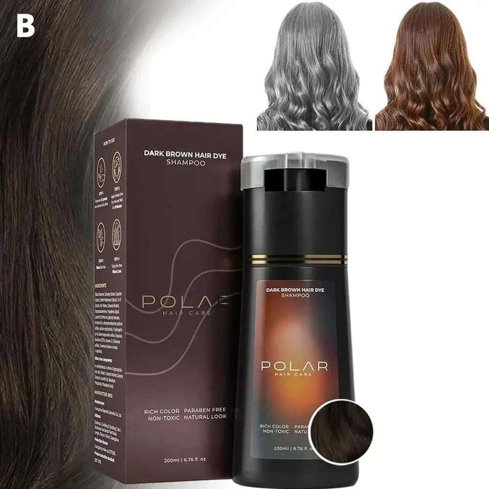 Polar-Hair Dye Shampoo Polar Hair Care, Hair Care Shampoo 200ML/6.7 OZ 4 Colors Polar-Hair Dye Shampoo Polar Hair Care, Hair Care Shampoo 200ML/6.7 OZ 4 Colors