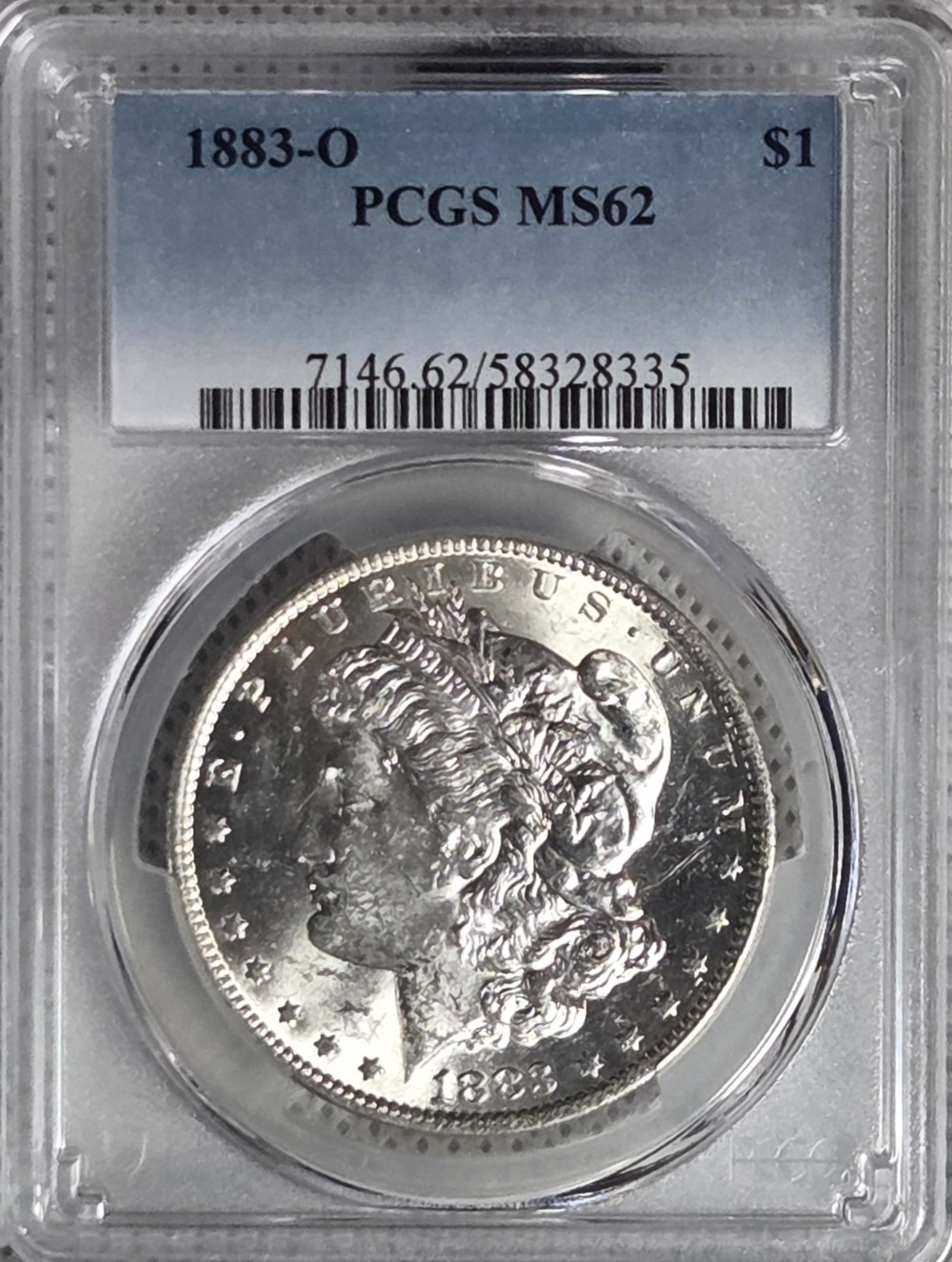 1883-O Morgan Dollar PCGS MS62 New Orleans Mint State Uncirculated $1 90% Silver