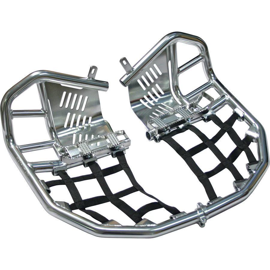 MotoSport Rock Pro Series Race Nerf Bars - Silver RNB-197-T7-SR