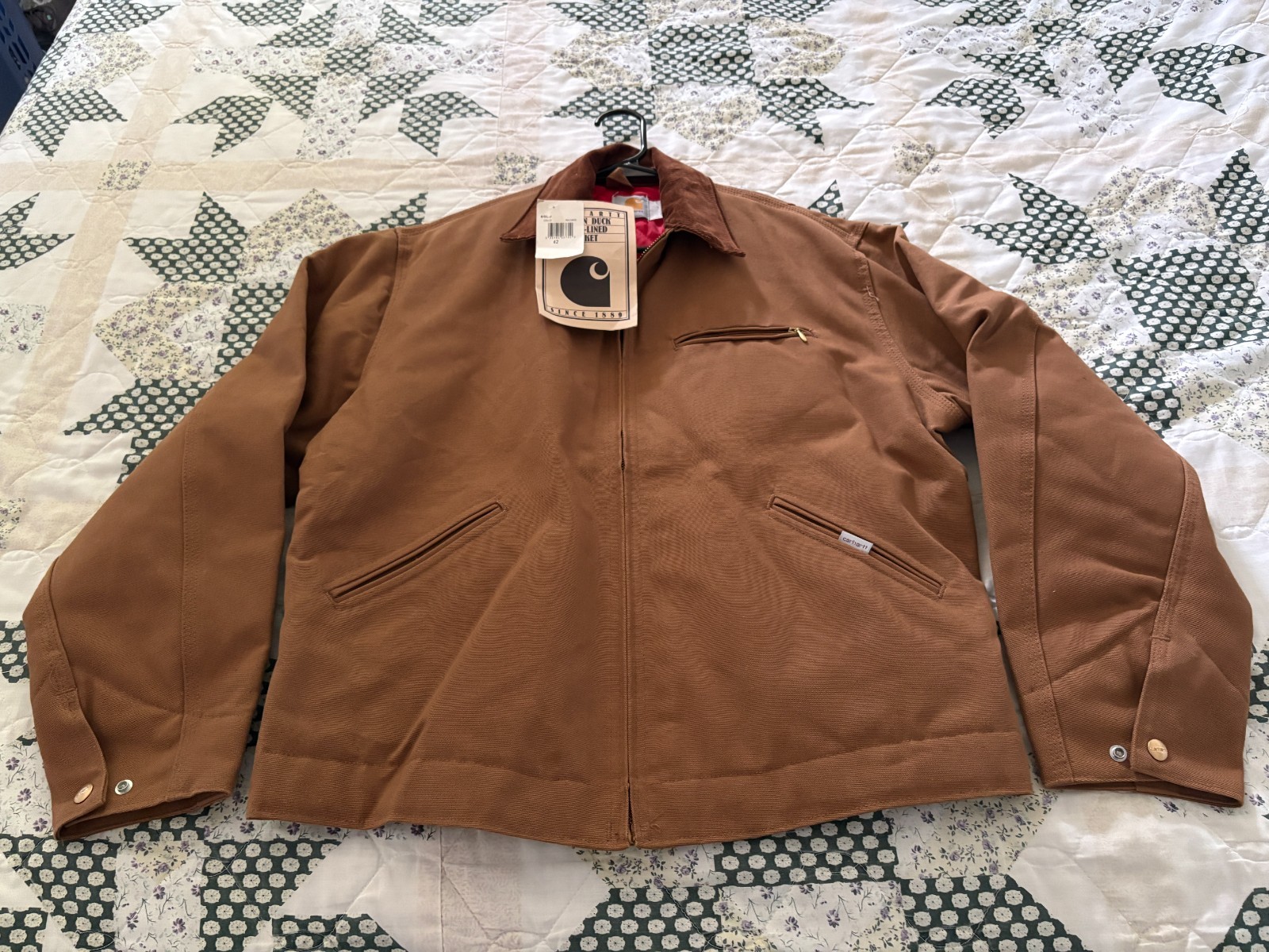 Vintage Carhartt 6QLJ Red Quilt Lined Jacket new w/tags (Size 42)