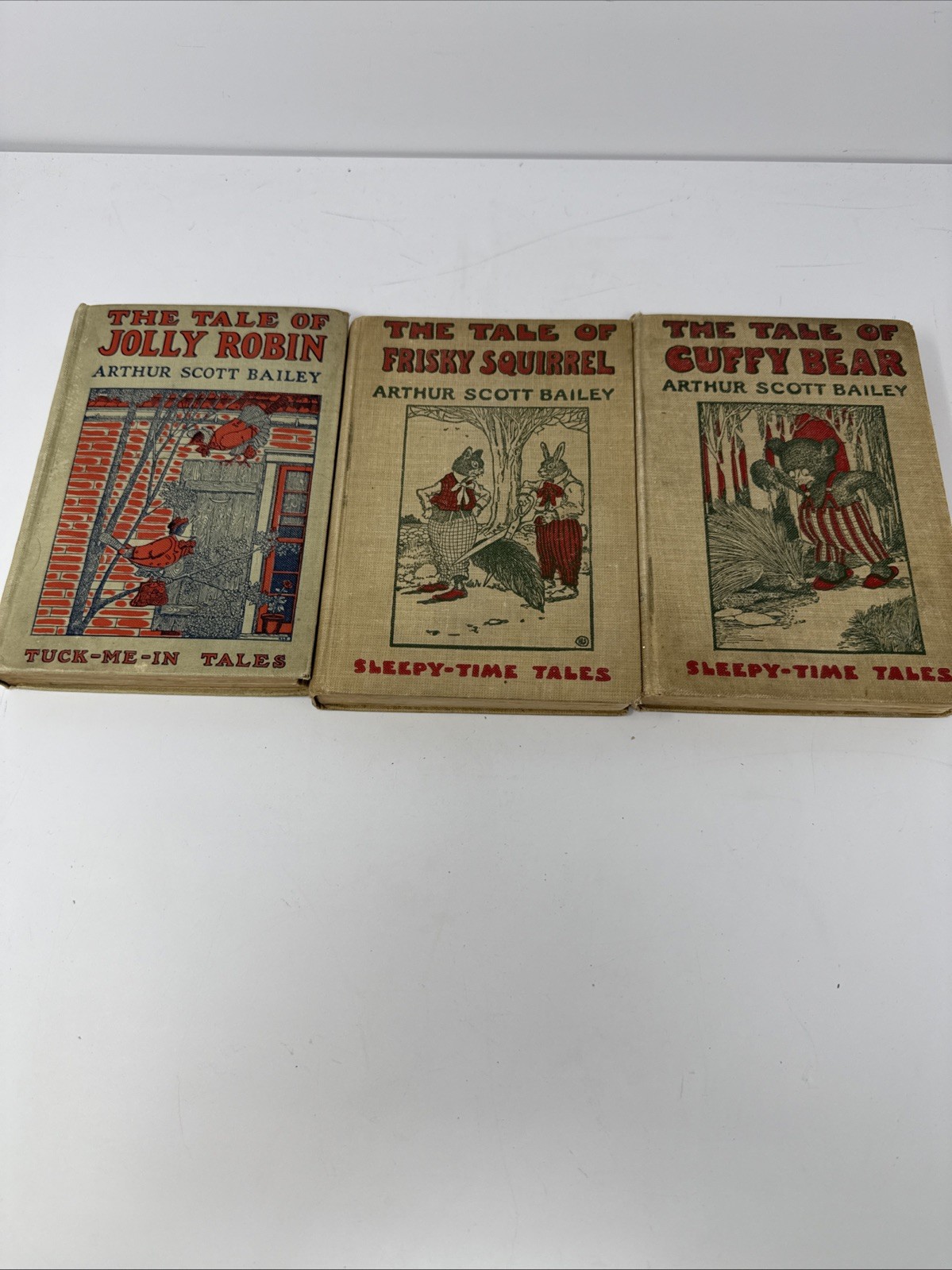 3 Arthur Scott Bailey Tuck Me In Tales Chidren’s Books Children’s Antique