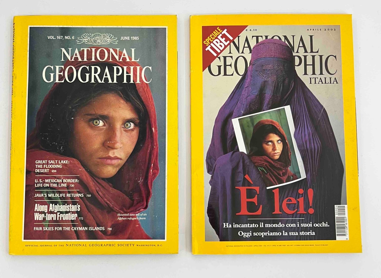 national geographic huge entire collection 1983-1990 with Afghan Girl