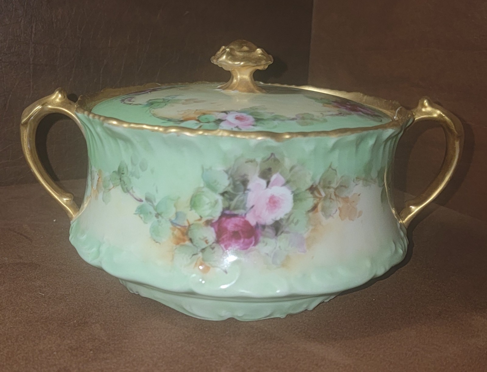 Antique 1892-1907 Tressemanes & Vogt Limoges Depose France Depose biscuit jar Antique 1892-1907 Tressemanes & Vogt Limoges Depose France Depose biscuit jar