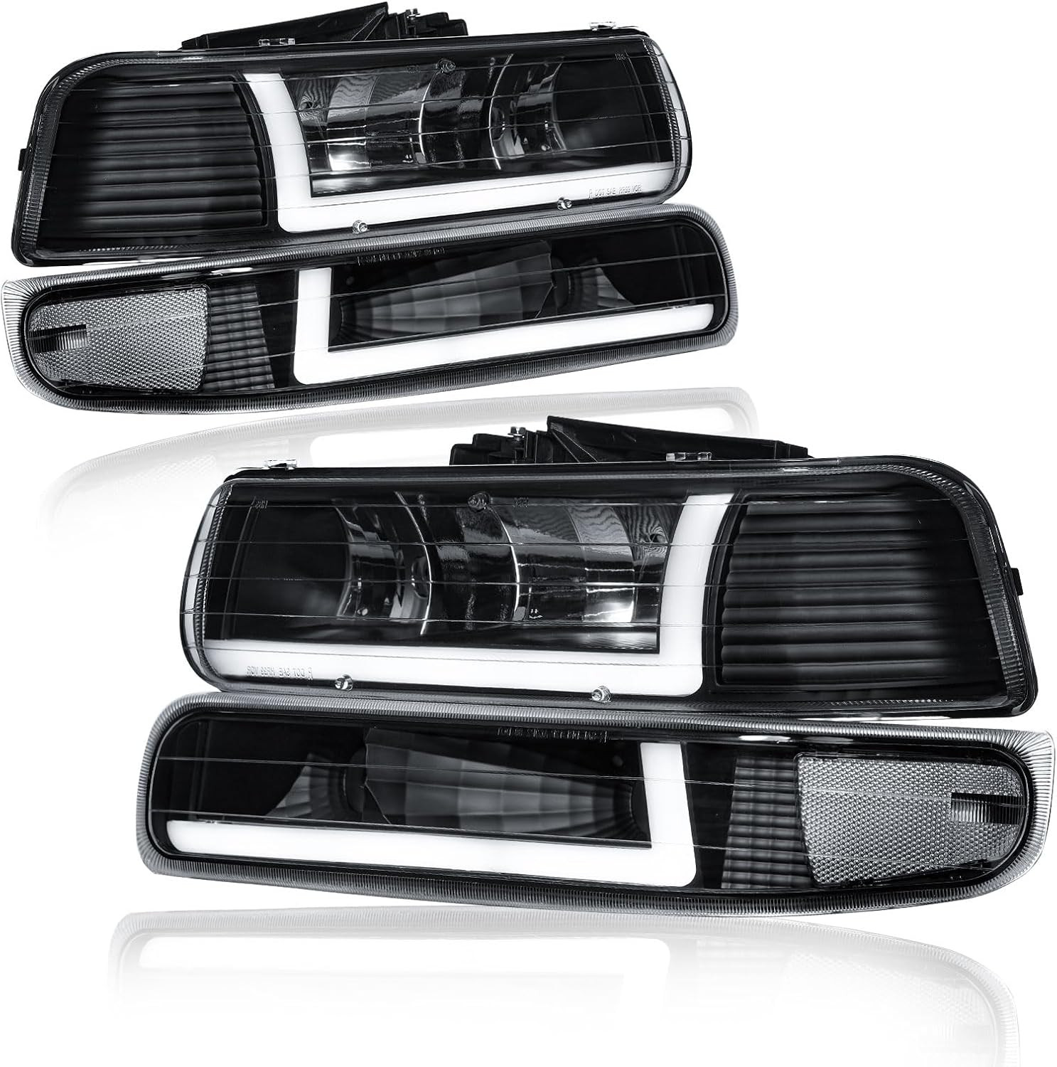 1999-2002 Silverado 1500 2500 1500HD 2500HD 3500 Tahoe Suburban LED DRL Headligh 1999-2002 Silverado 1500 2500 1500HD 2500HD 3500 Tahoe Suburban LED DRL Headligh
