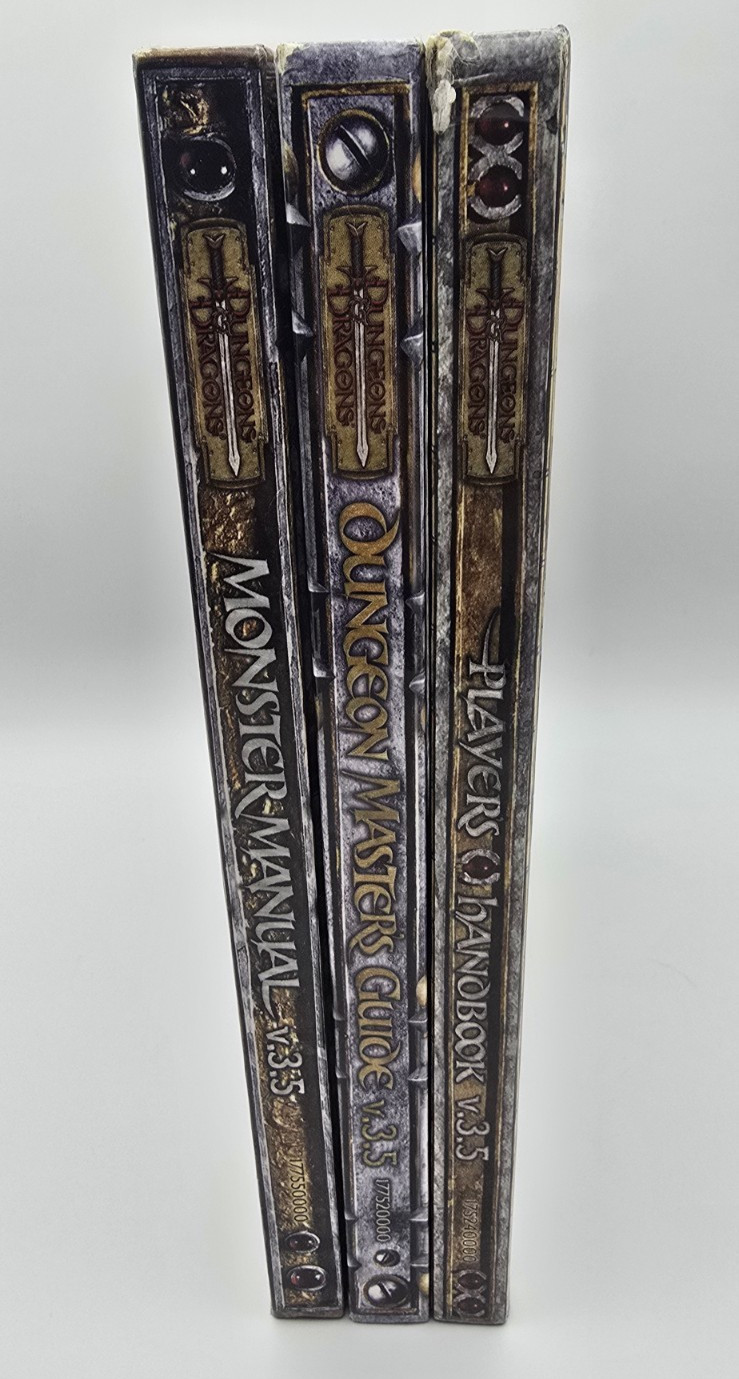 Lot of 3 - D&D dnd Dungeons and Dragons - V3.5 - Player\'s, Dungeon, Monster