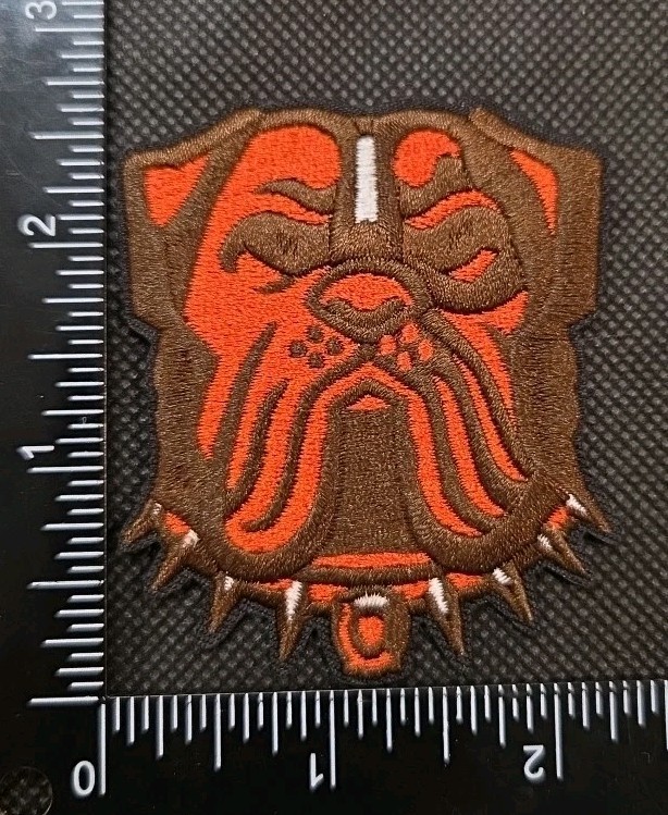 CLEVELAND BROWNS NFL FOOTBALL IRON ON EMBROIDERED PATCH SAME AS PHOTOS CLEVELAND BROWNS NFL FOOTBALL IRON ON EMBROIDERED PATCH SAME AS PHOTOS
