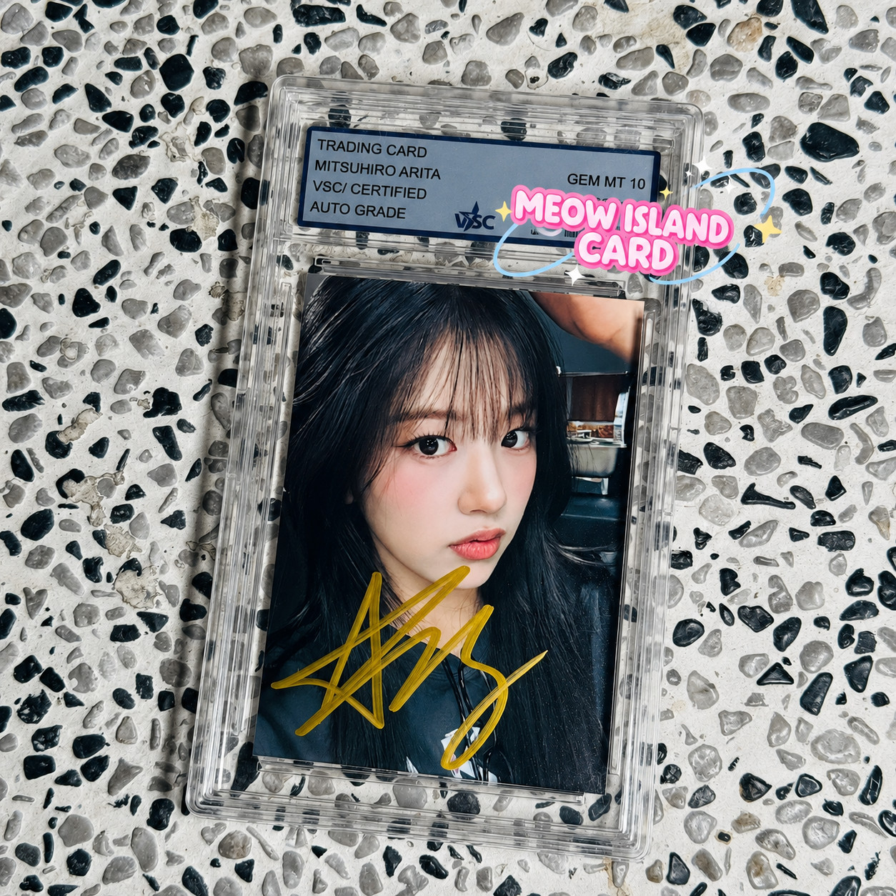 Ahn Yujin Signed 3 Inch Photo IVE Kpop Korean Star Collectible Gift For Fans