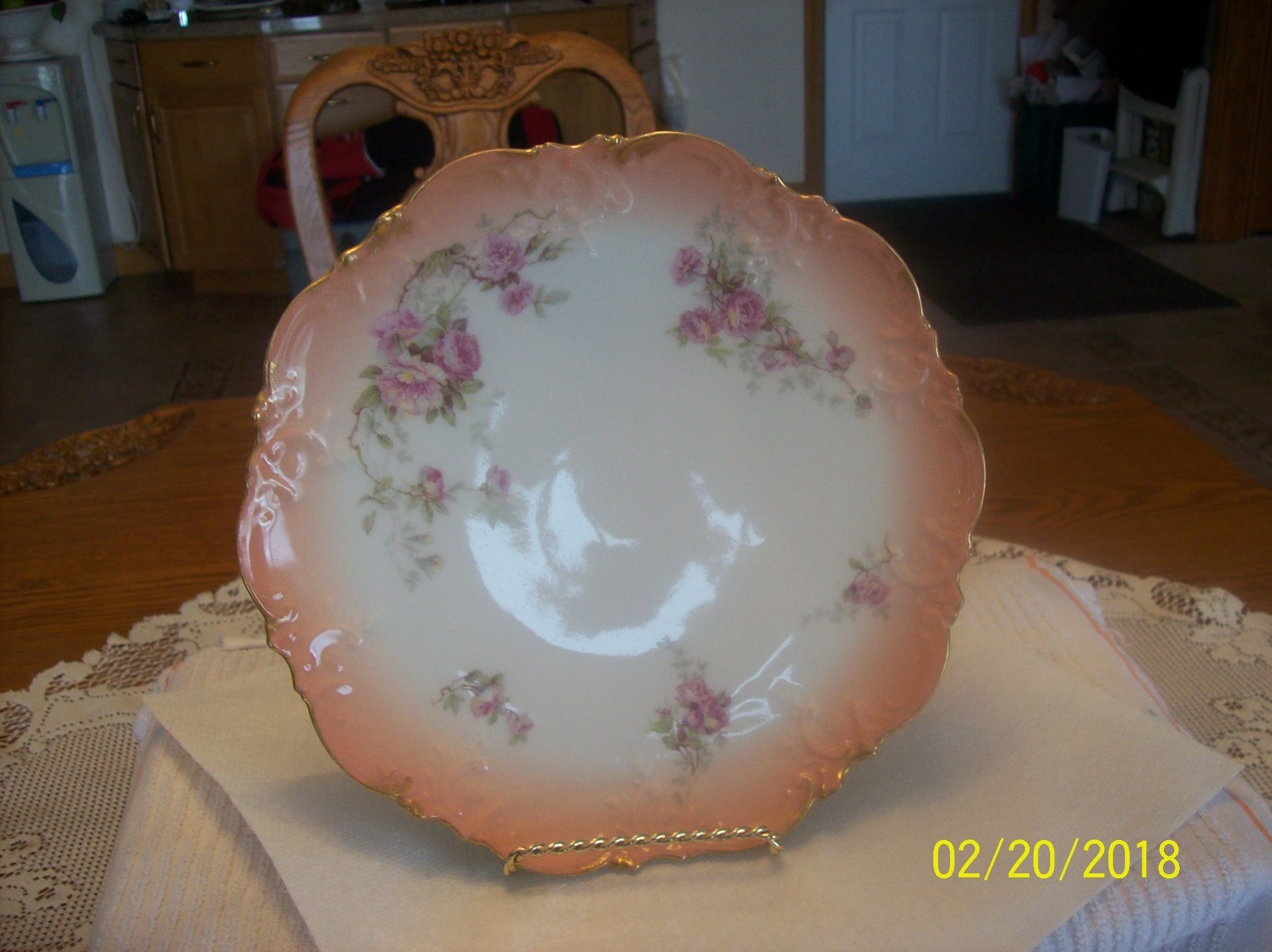 A. Klingenberg & Charles L. Dwenger Antique Limoges Hand Painted Cabinet Plate