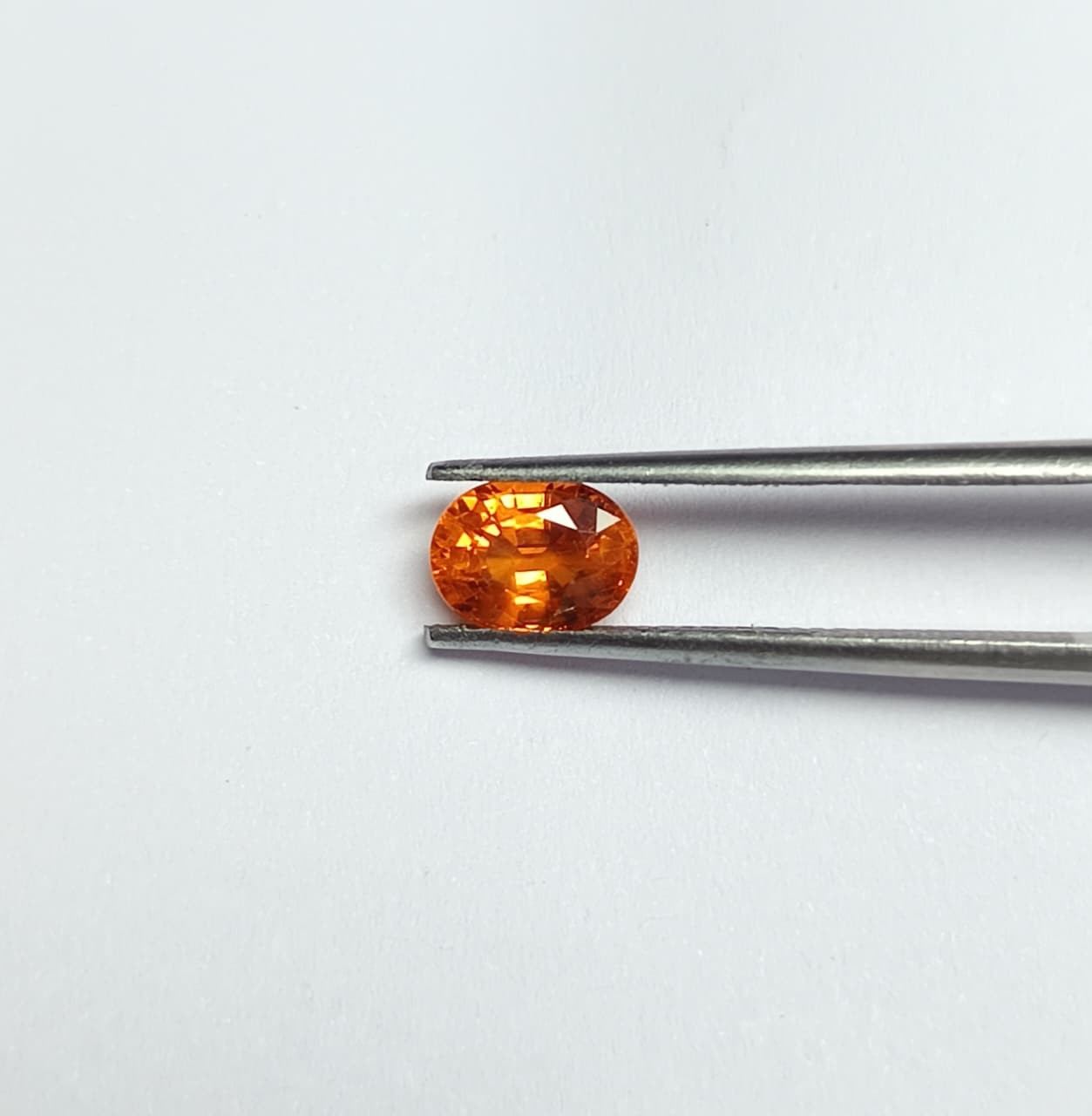 1.45crt Orange Sapphire Oval heated Certified Loose Gemstone 1.45crt Orange Sapphire Oval heated Certified Loose Gemstone