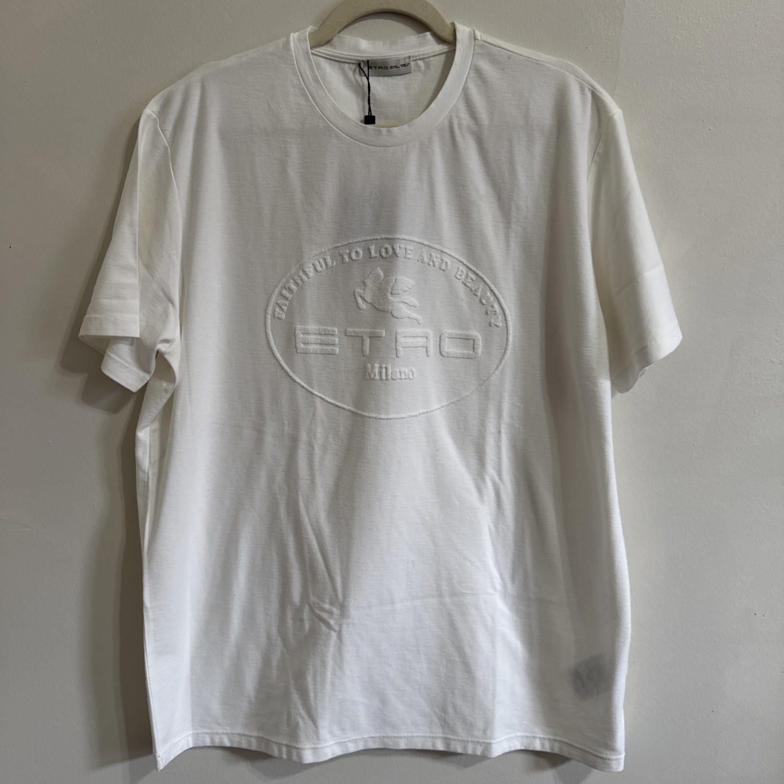 Etro Milano T Shirt NWT New White Tee XXL 23x30 Z6 Etro Milano T Shirt NWT New White Tee XXL 23x30 Z6